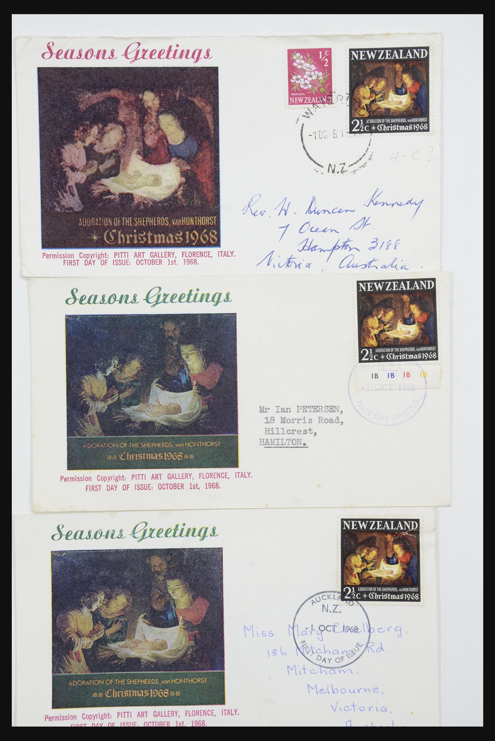 31951 439 - 31951 New Zealand FDC's ca. 1960-1970.