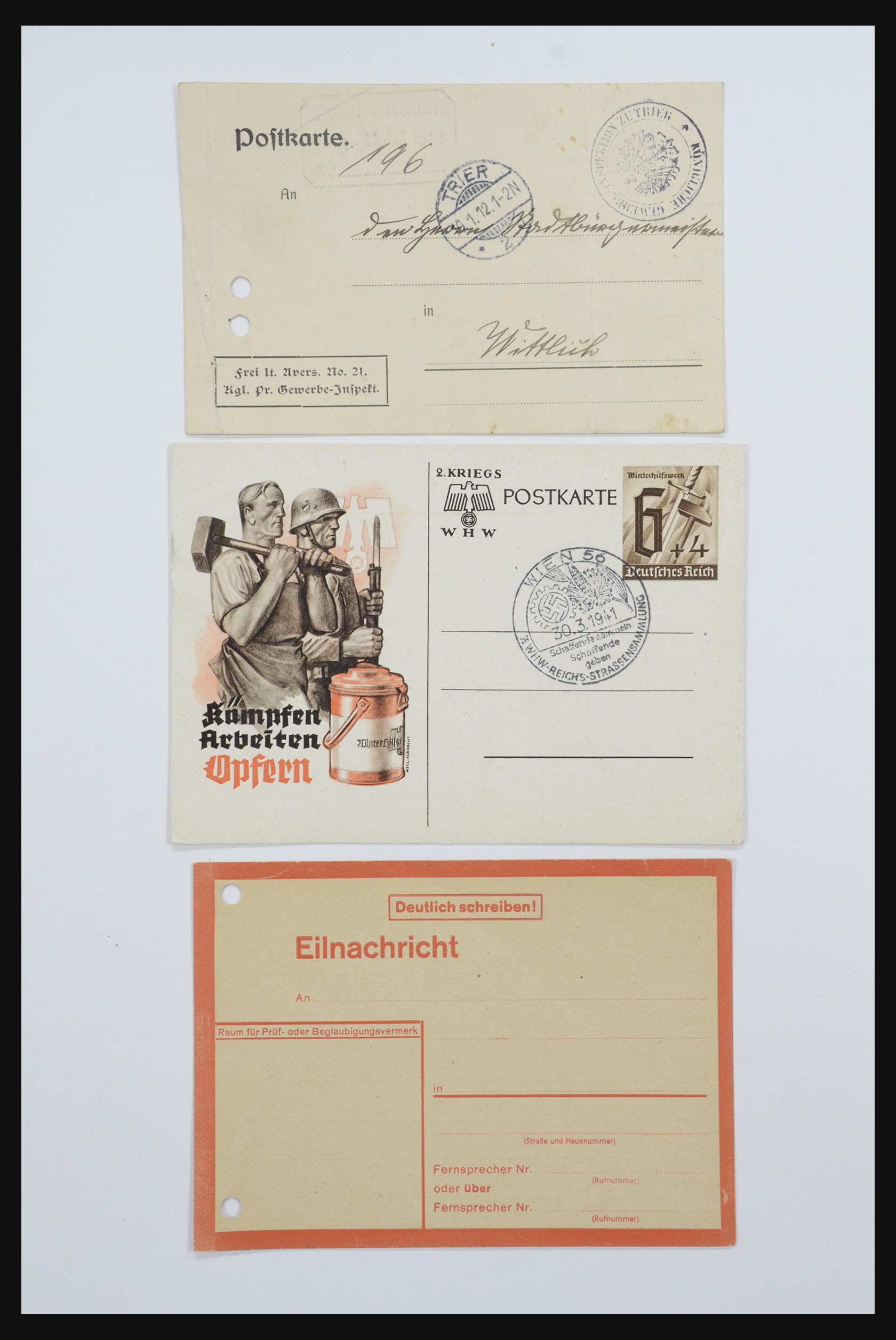31952 088 - 31952 German Reich cards.