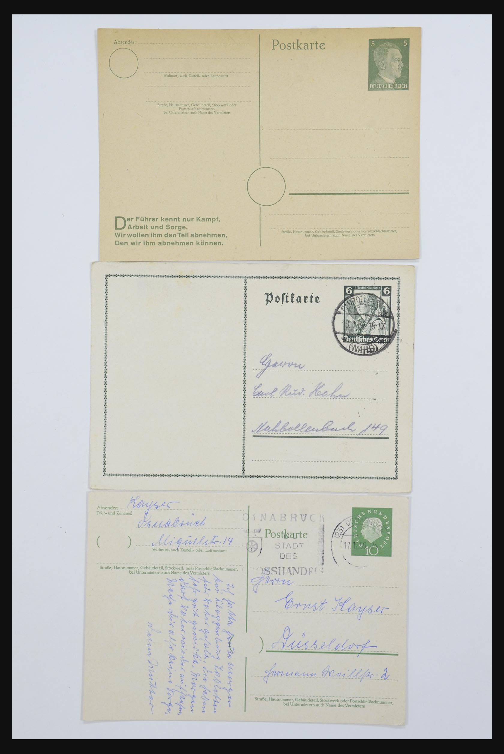 31952 091 - 31952 German Reich cards.