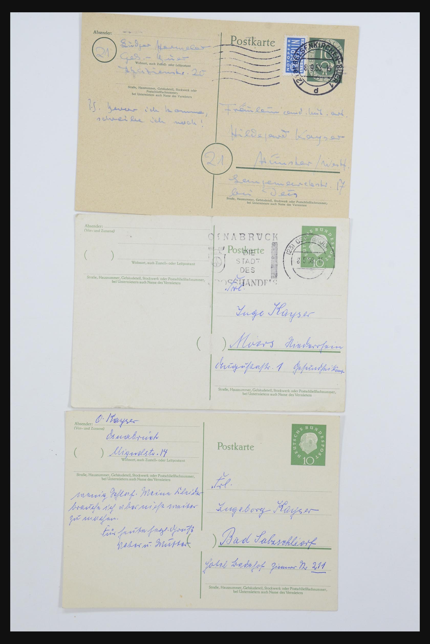 31952 095 - 31952 German Reich cards.