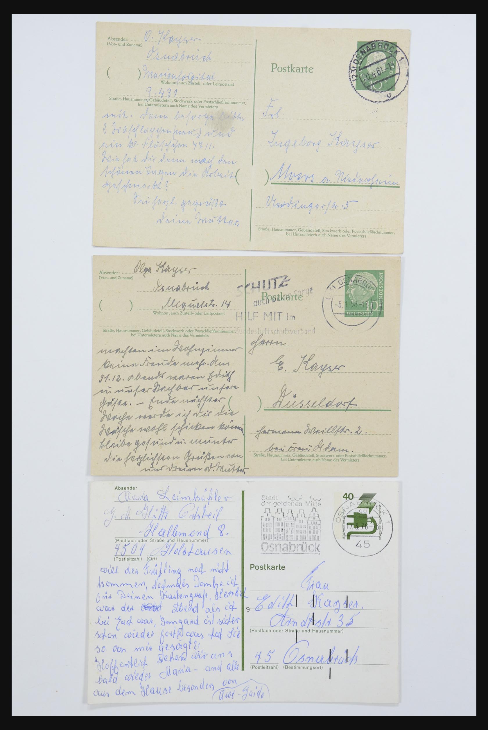 31952 097 - 31952 German Reich cards.