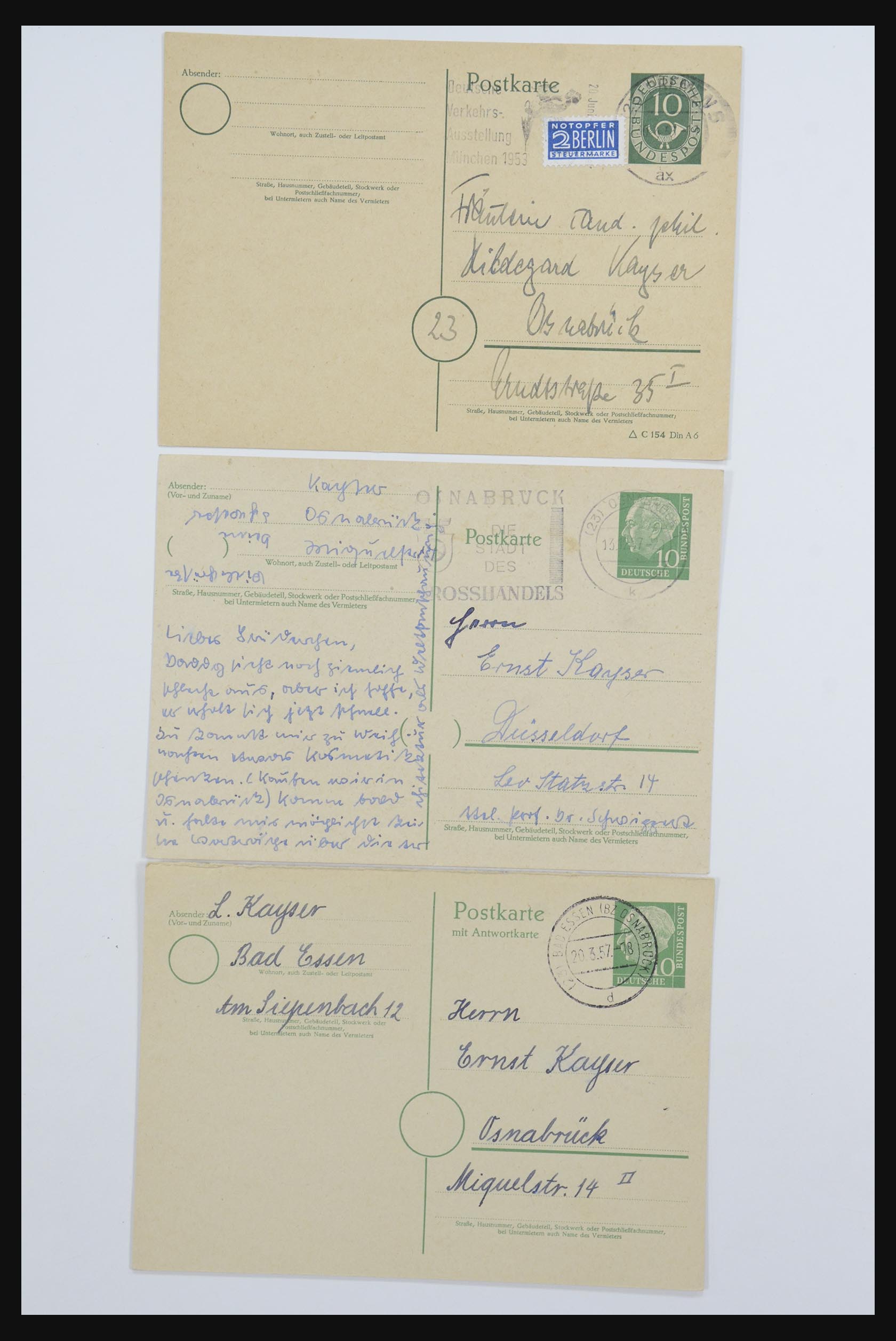 31952 099 - 31952 German Reich cards.