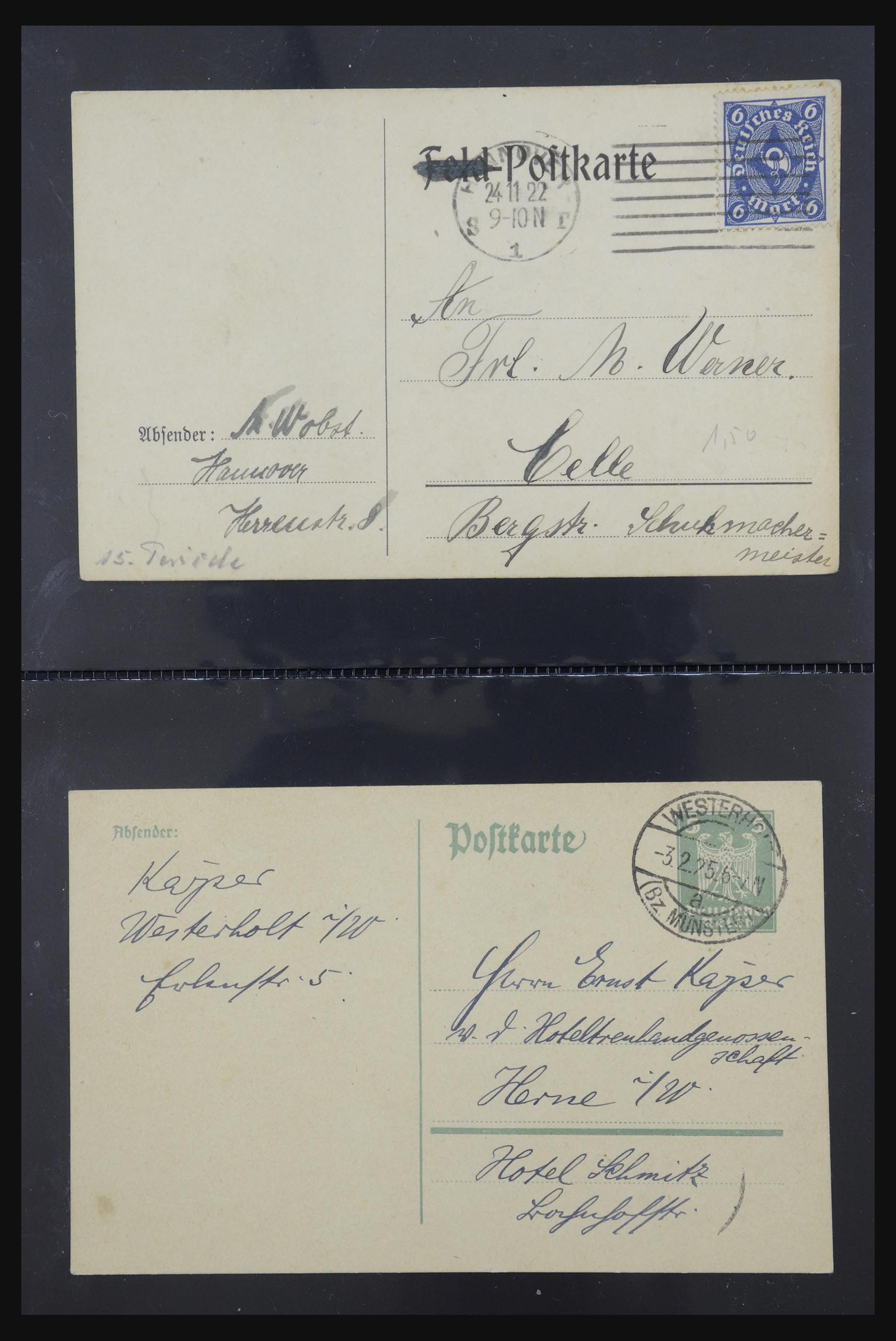 31952 406 - 31952 German Reich cards.