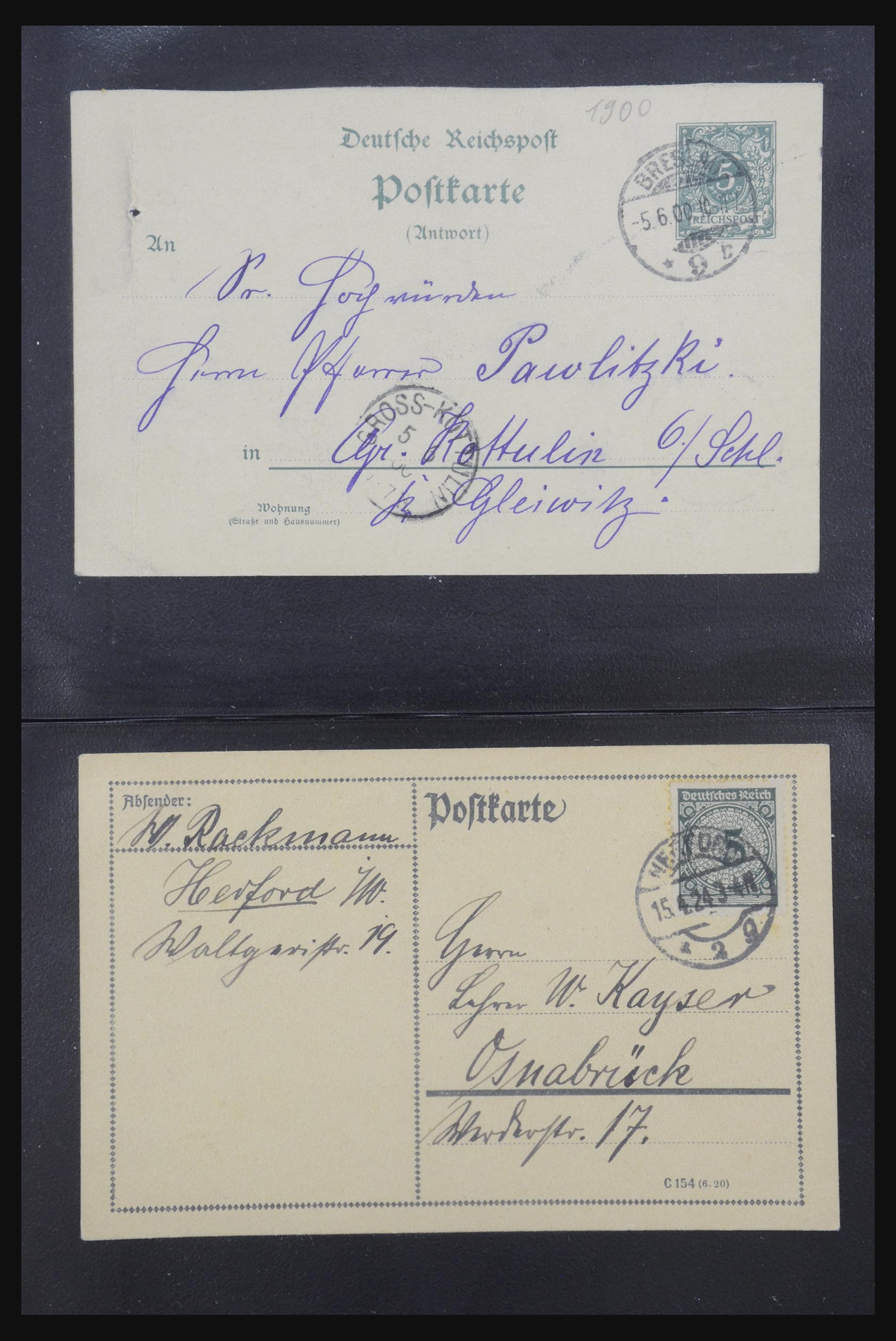 31952 426 - 31952 German Reich cards.