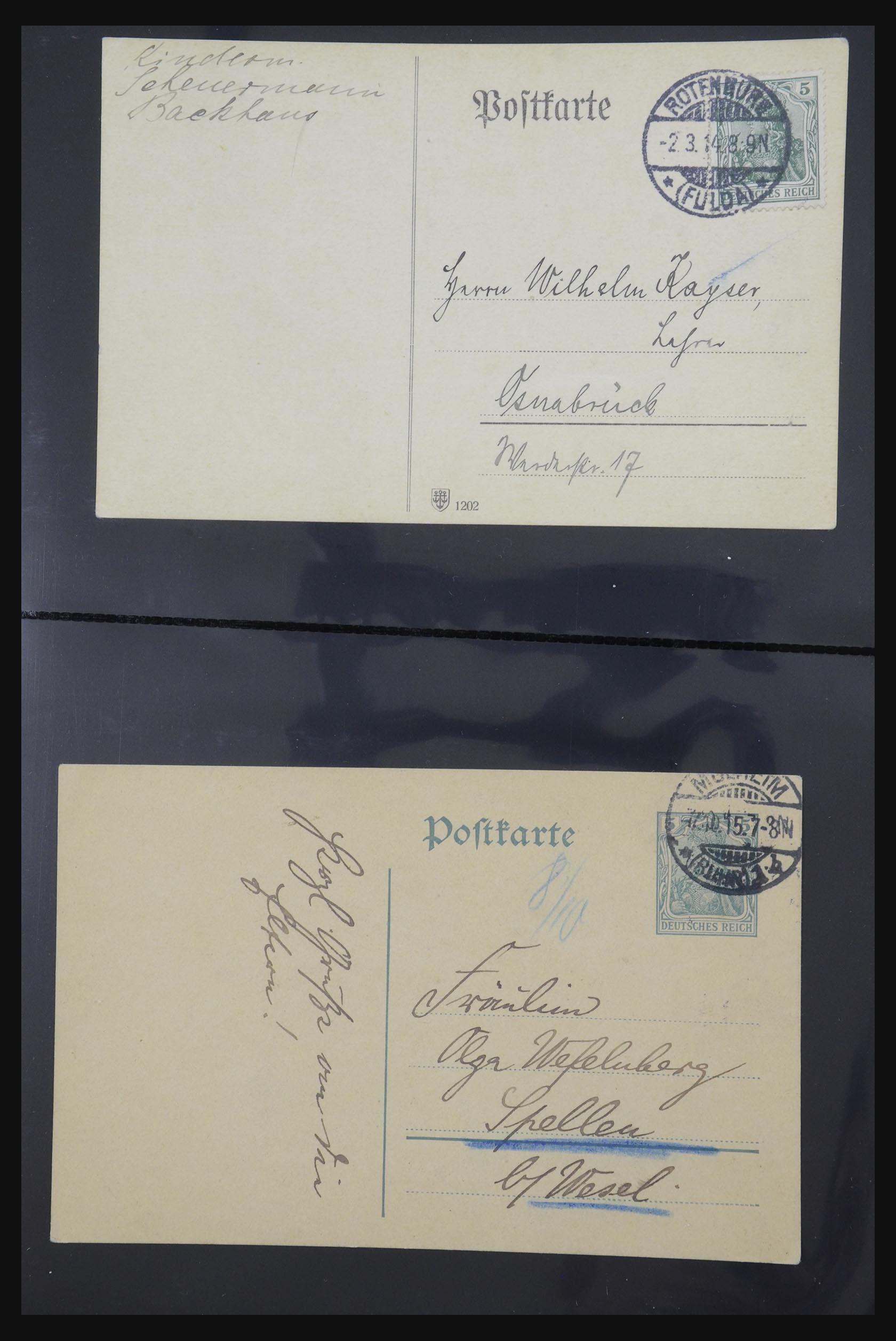 31952 437 - 31952 German Reich cards.