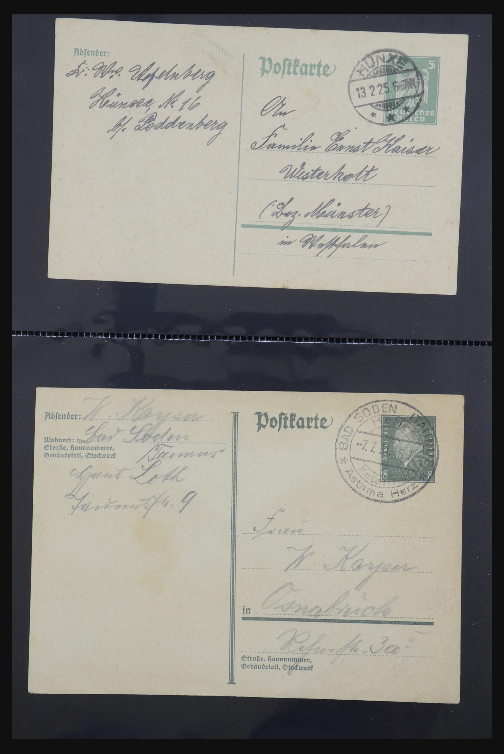 31952 438 - 31952 German Reich cards.