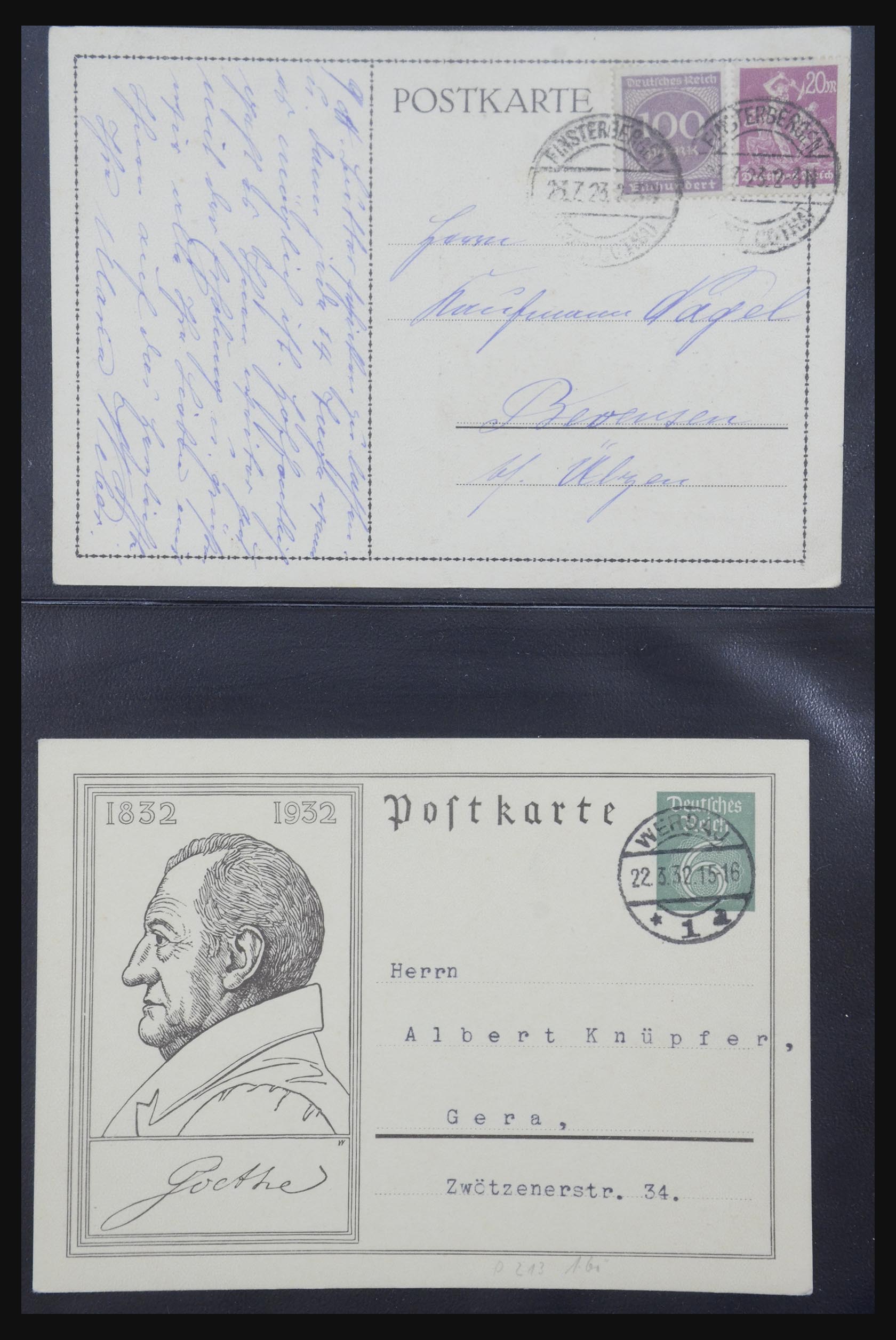 31952 440 - 31952 German Reich cards.