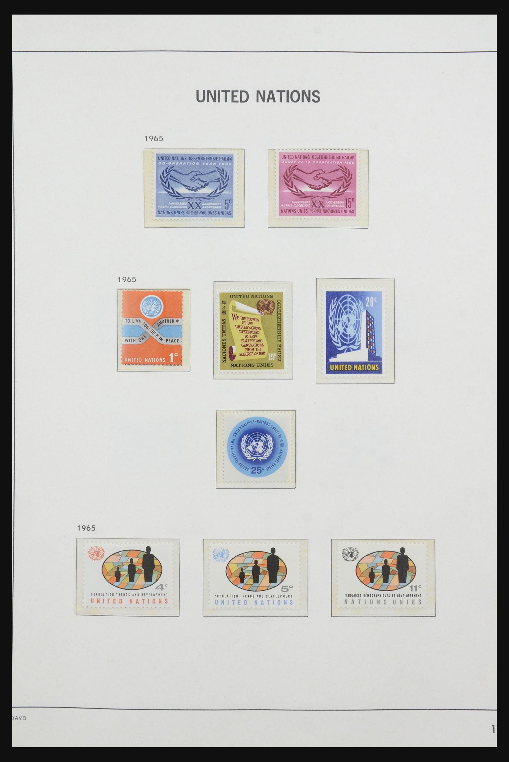 31956 017 - 31956 Verenigde Naties 1951-2005.