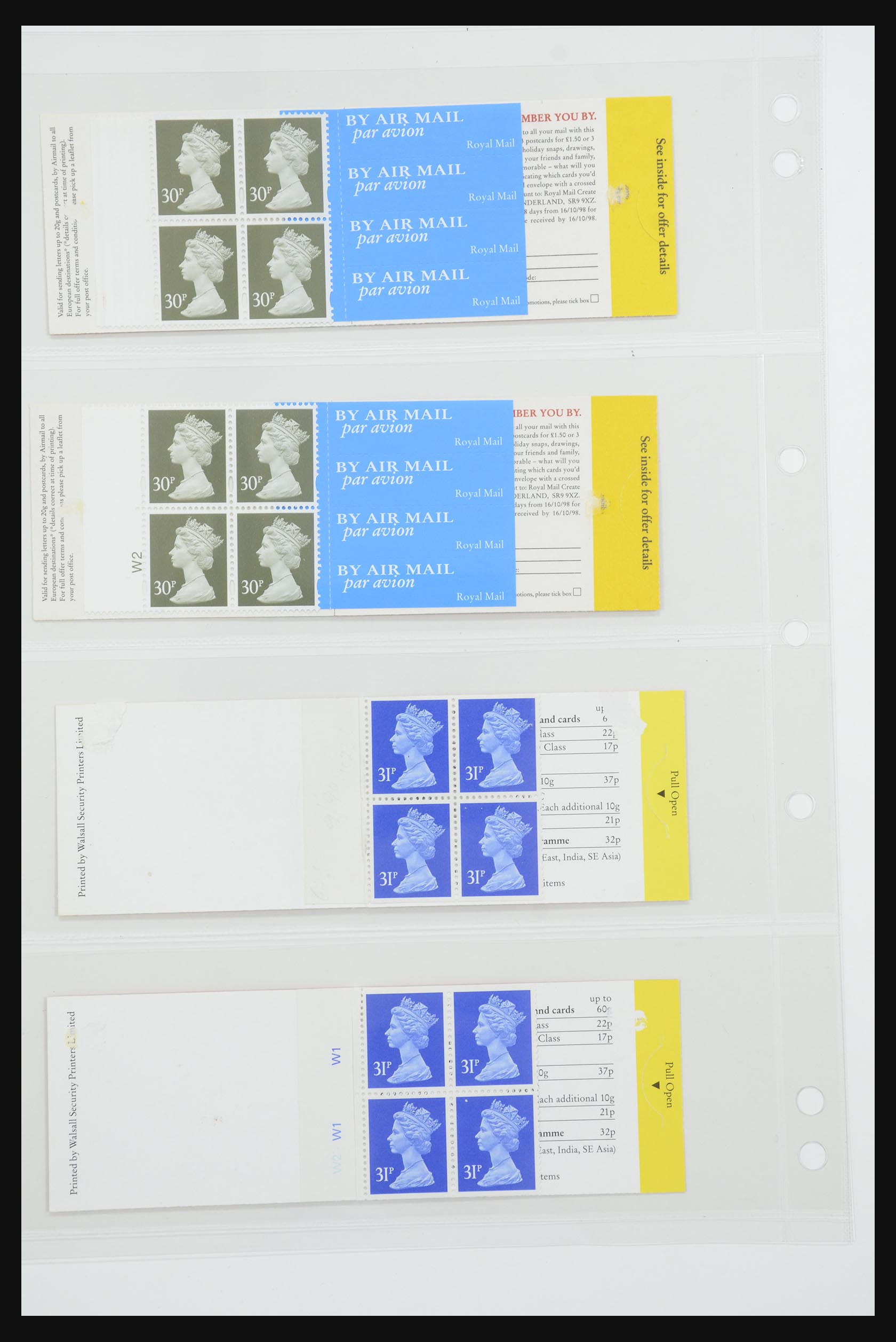 31959 034 - 31959 Engeland postzegelboekjes 1987-2016!!