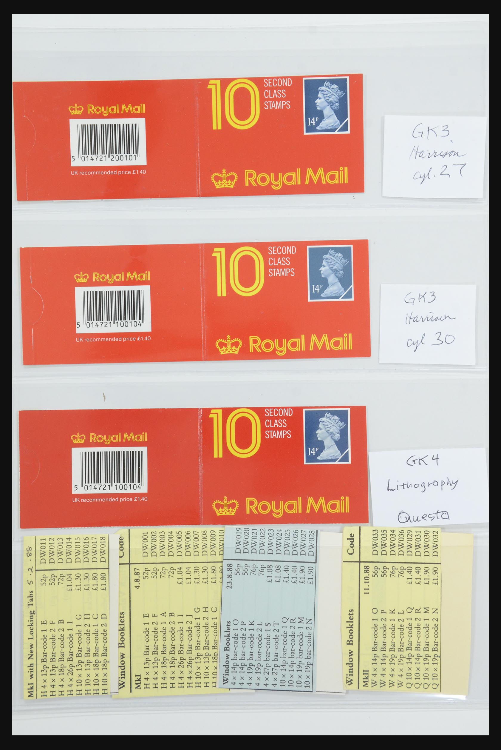 31959 047 - 31959 Great Britain stampbooklets 1987-2016!!