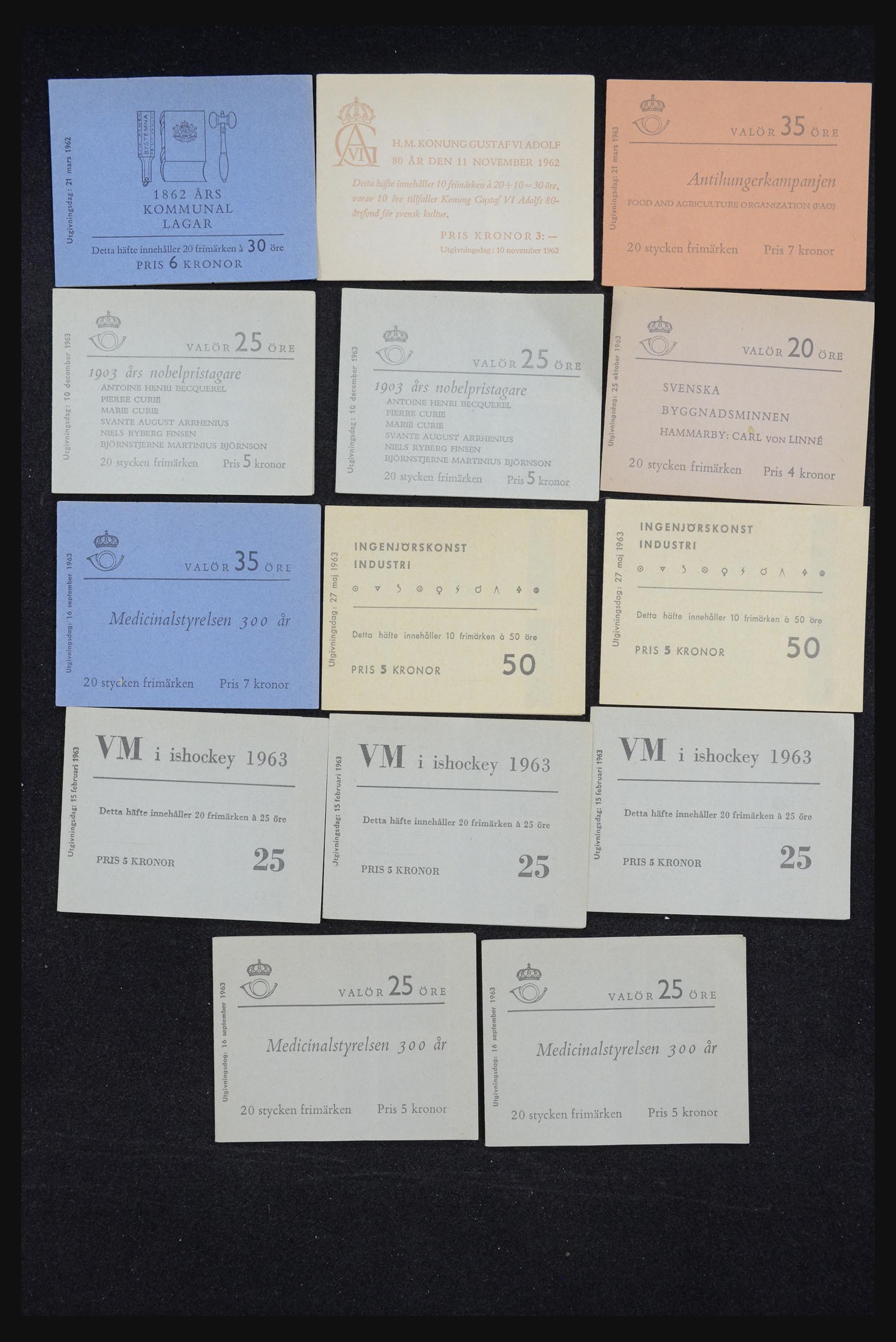 32026 003 - 32026 Zweden postzegelboekjes 1949-1990.