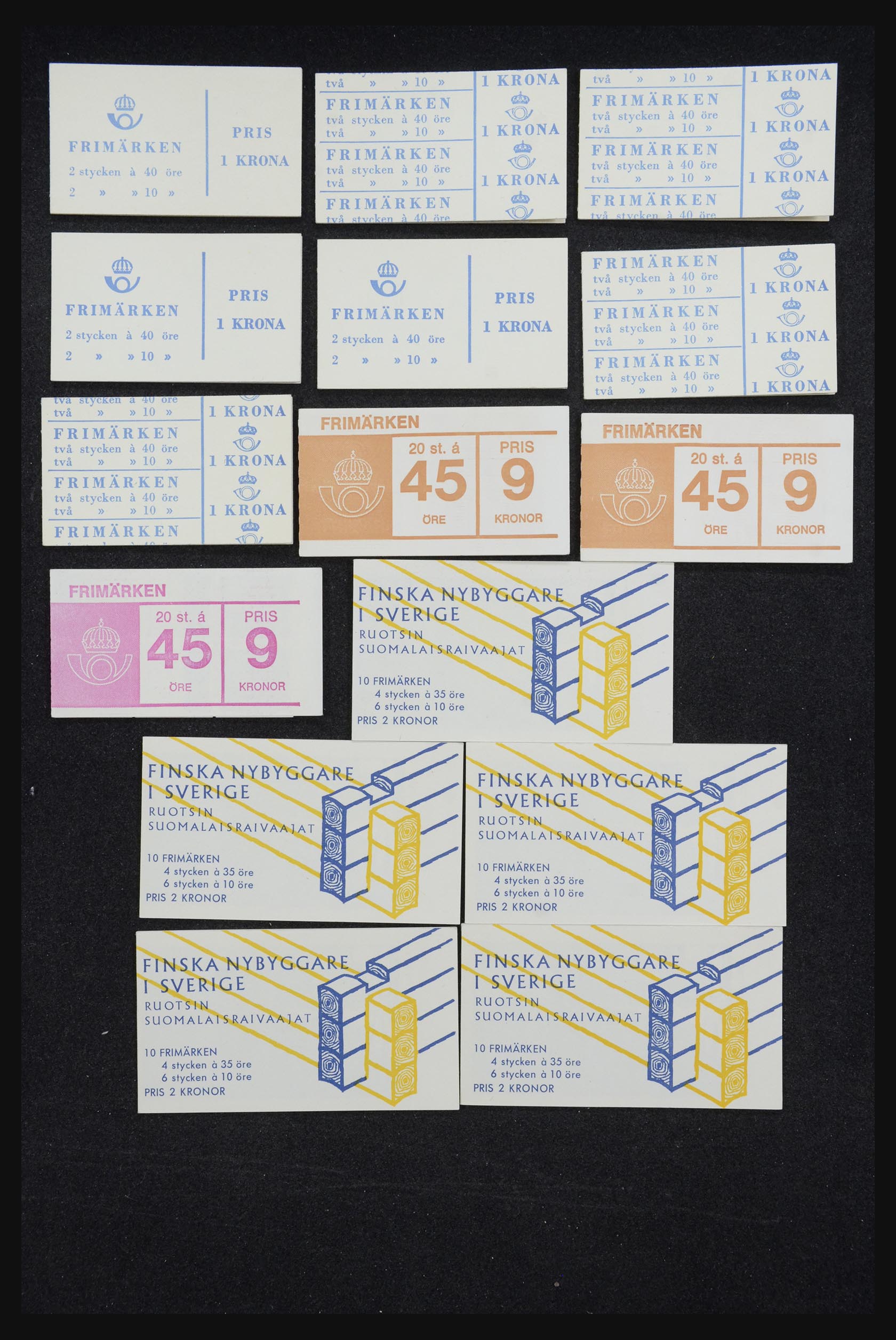 32026 012 - 32026 Zweden postzegelboekjes 1949-1990.