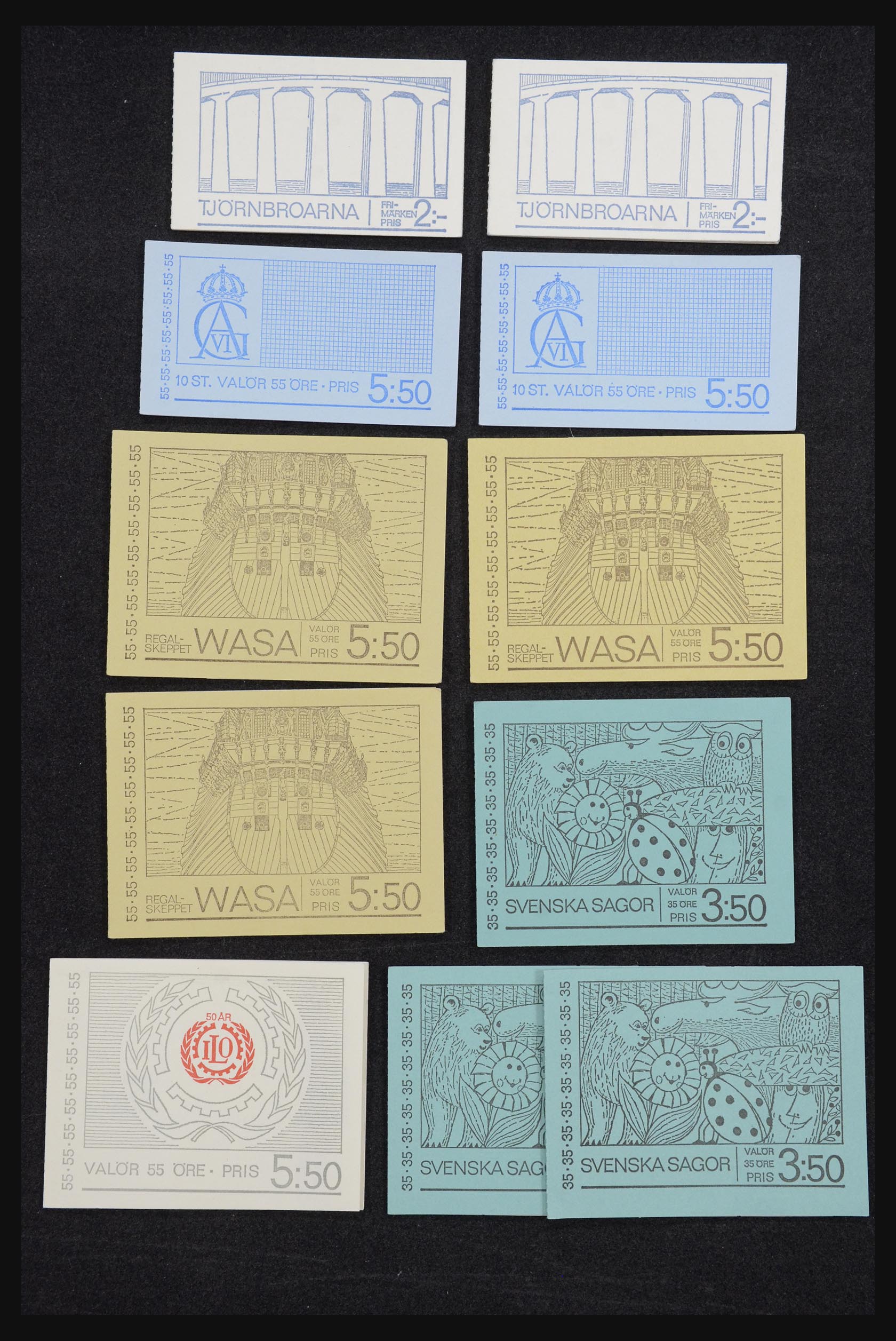 32026 016 - 32026 Zweden postzegelboekjes 1949-1990.