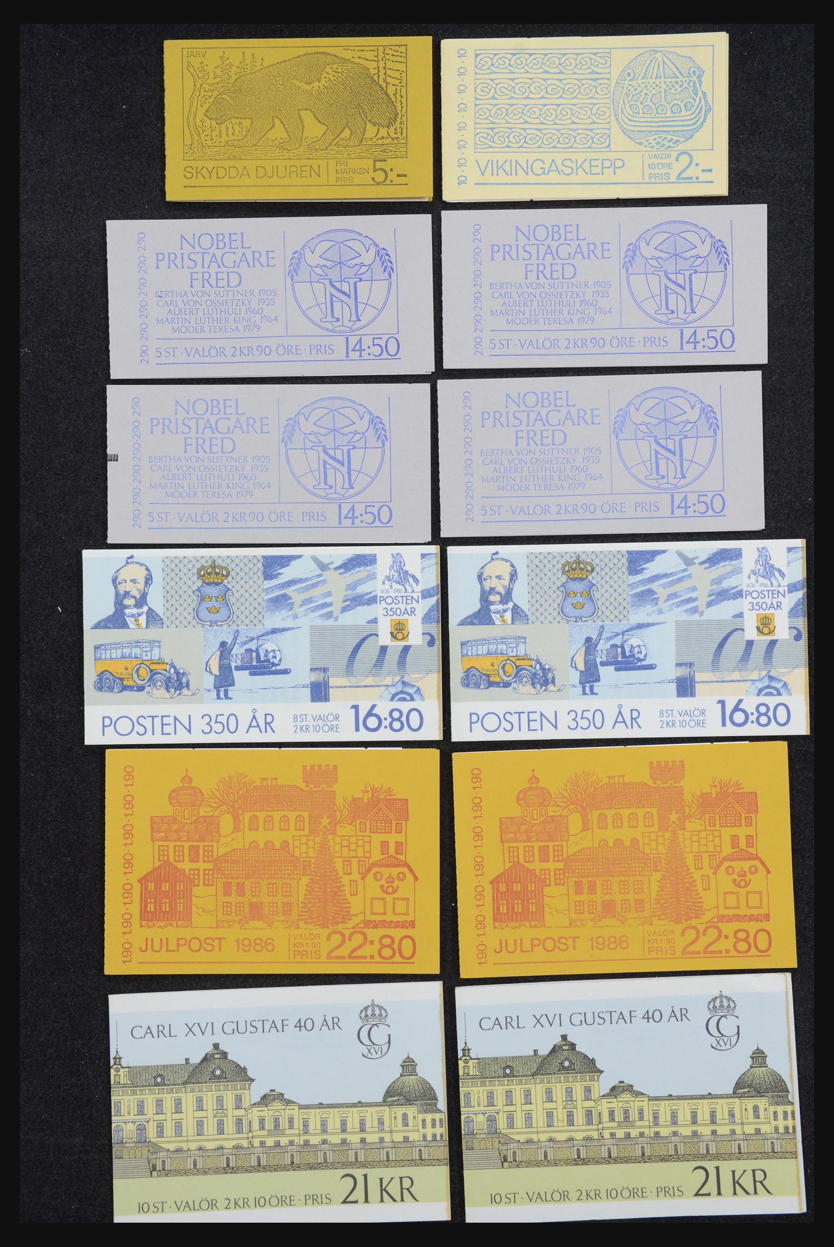 32026 029 - 32026 Zweden postzegelboekjes 1949-1990.