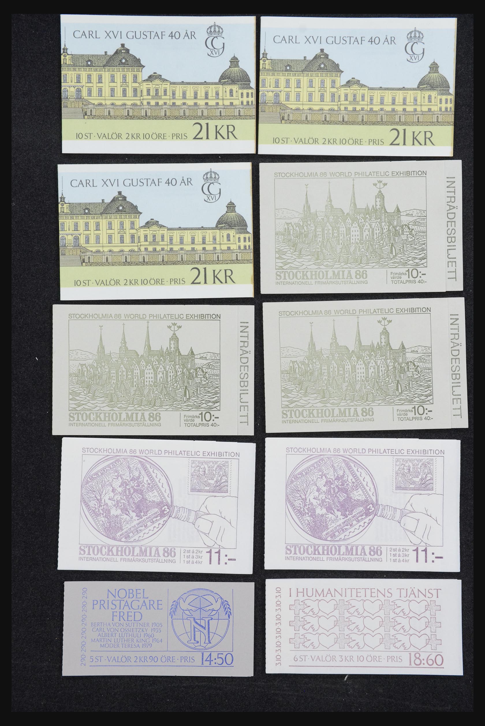 32026 030 - 32026 Zweden postzegelboekjes 1949-1990.