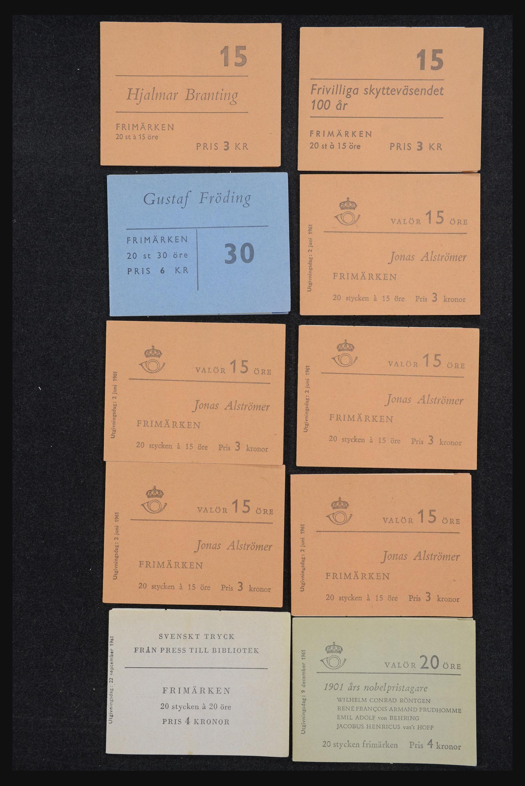 32026 032 - 32026 Zweden postzegelboekjes 1949-1990.
