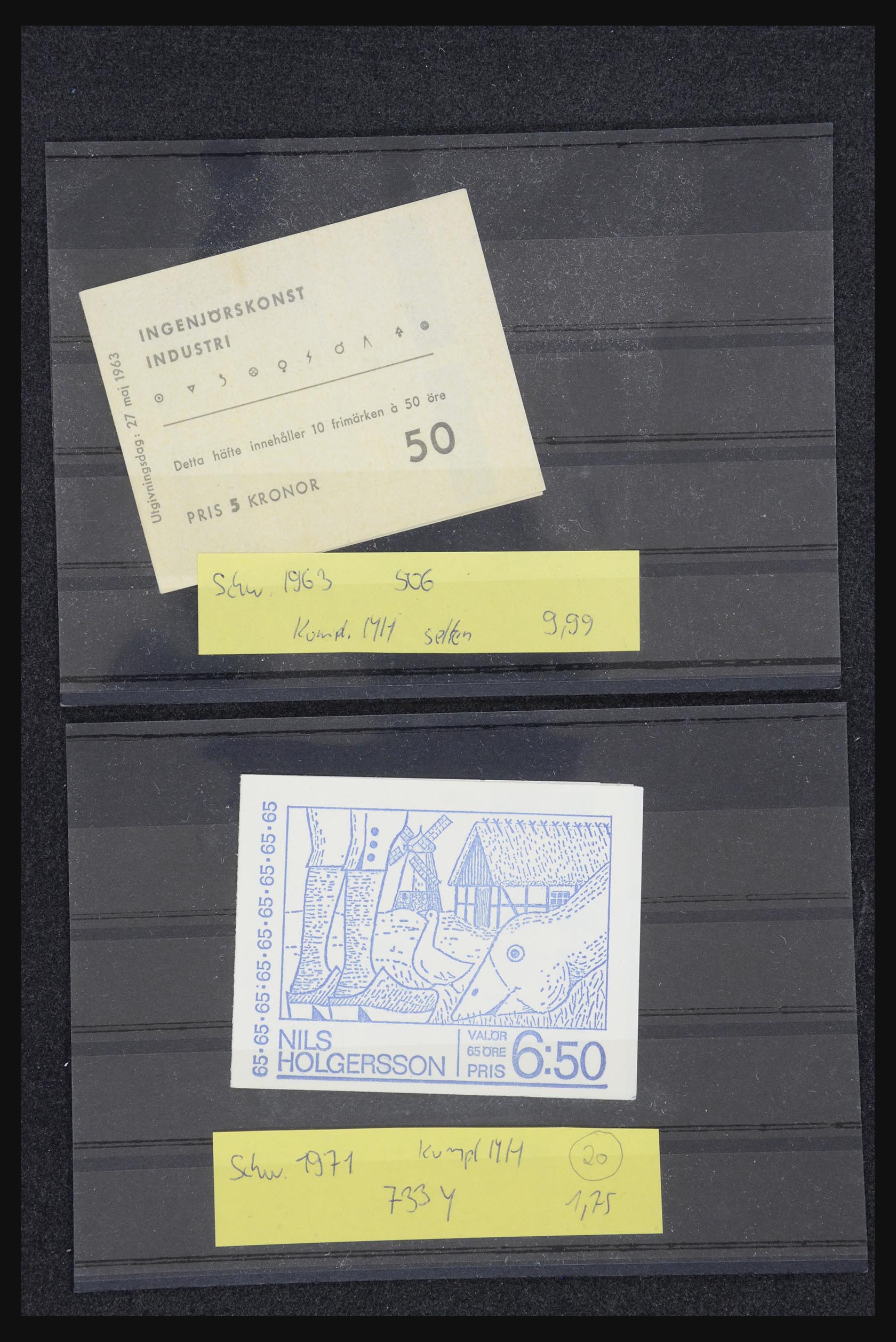 32026 035 - 32026 Zweden postzegelboekjes 1949-1990.