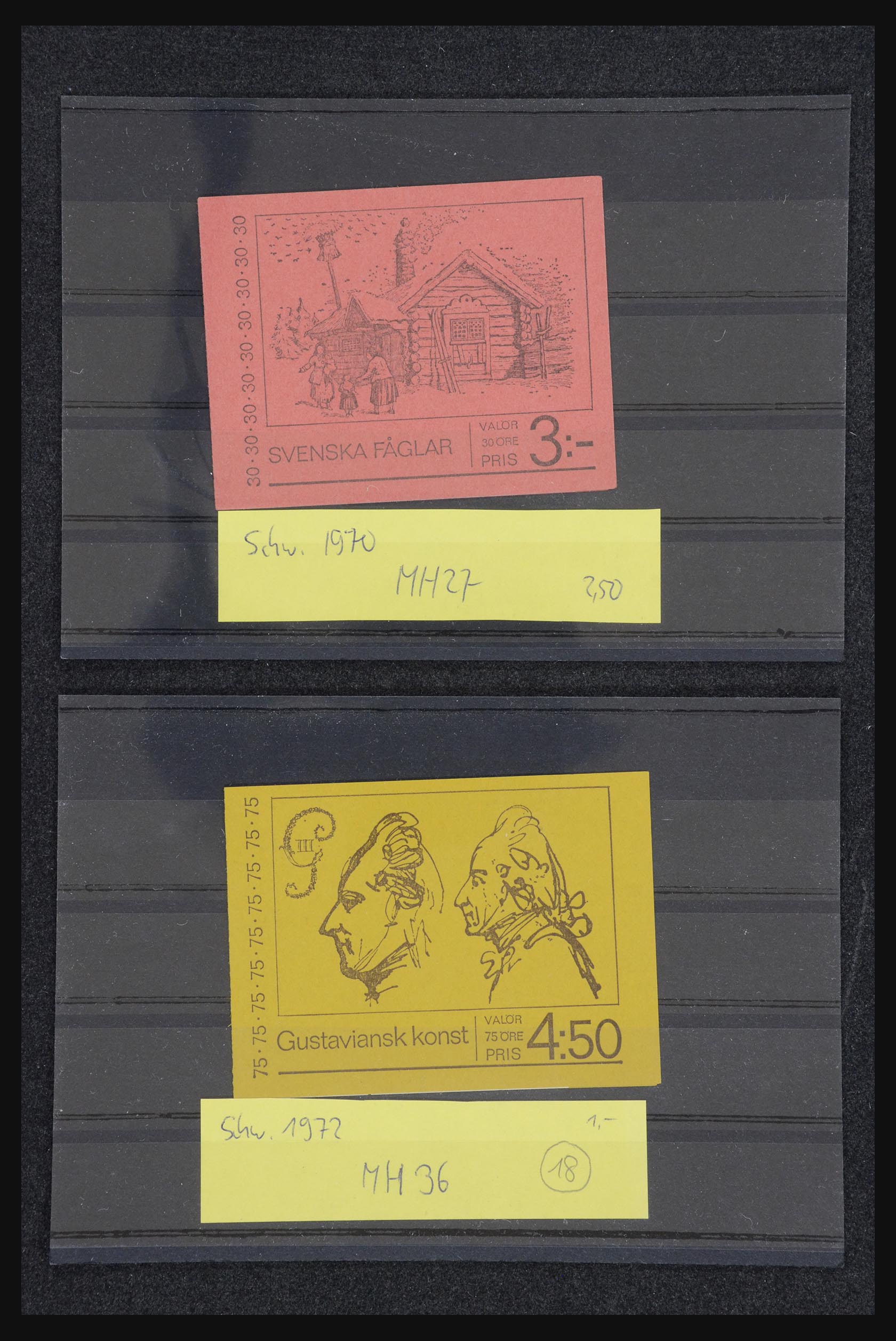 32026 039 - 32026 Zweden postzegelboekjes 1949-1990.