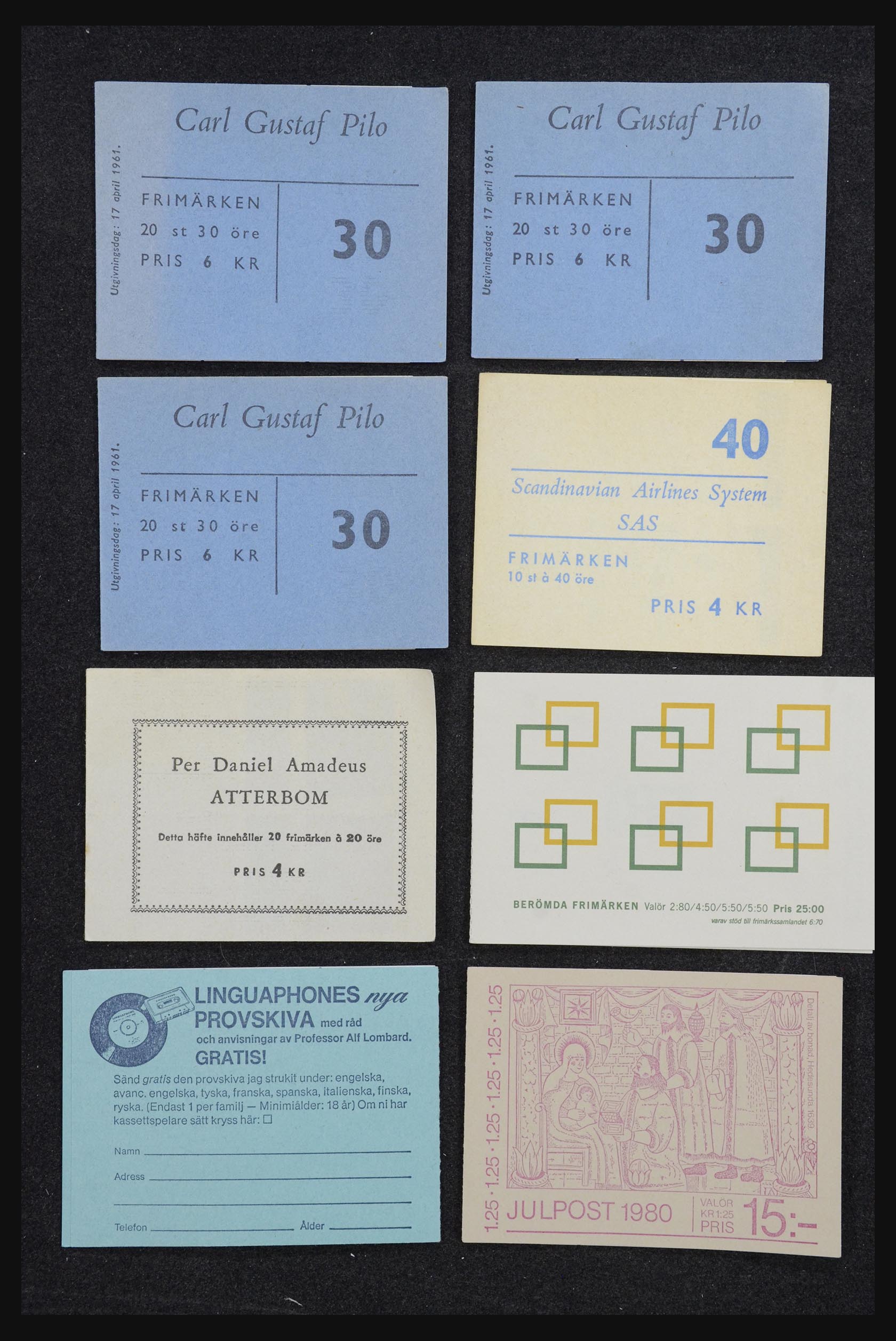 32026 056 - 32026 Zweden postzegelboekjes 1949-1990.