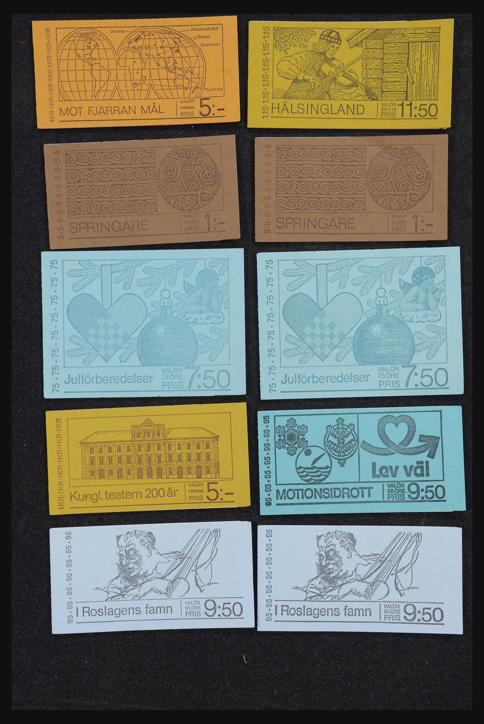 32026 066 - 32026 Zweden postzegelboekjes 1949-1990.