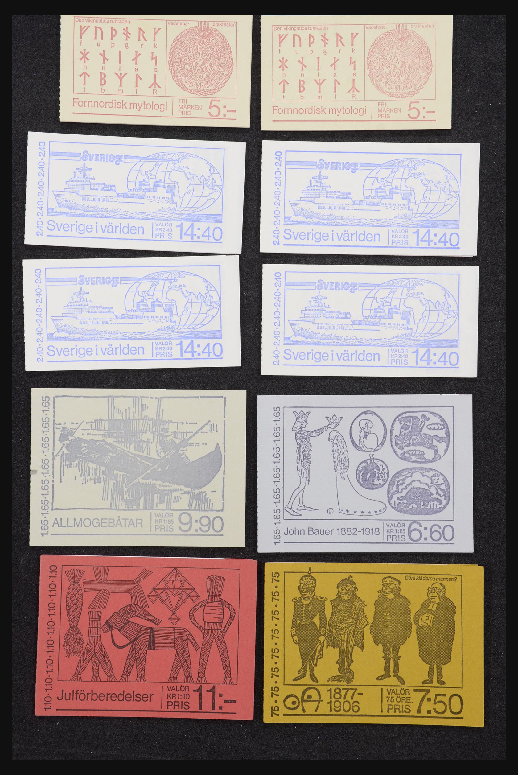32026 068 - 32026 Zweden postzegelboekjes 1949-1990.