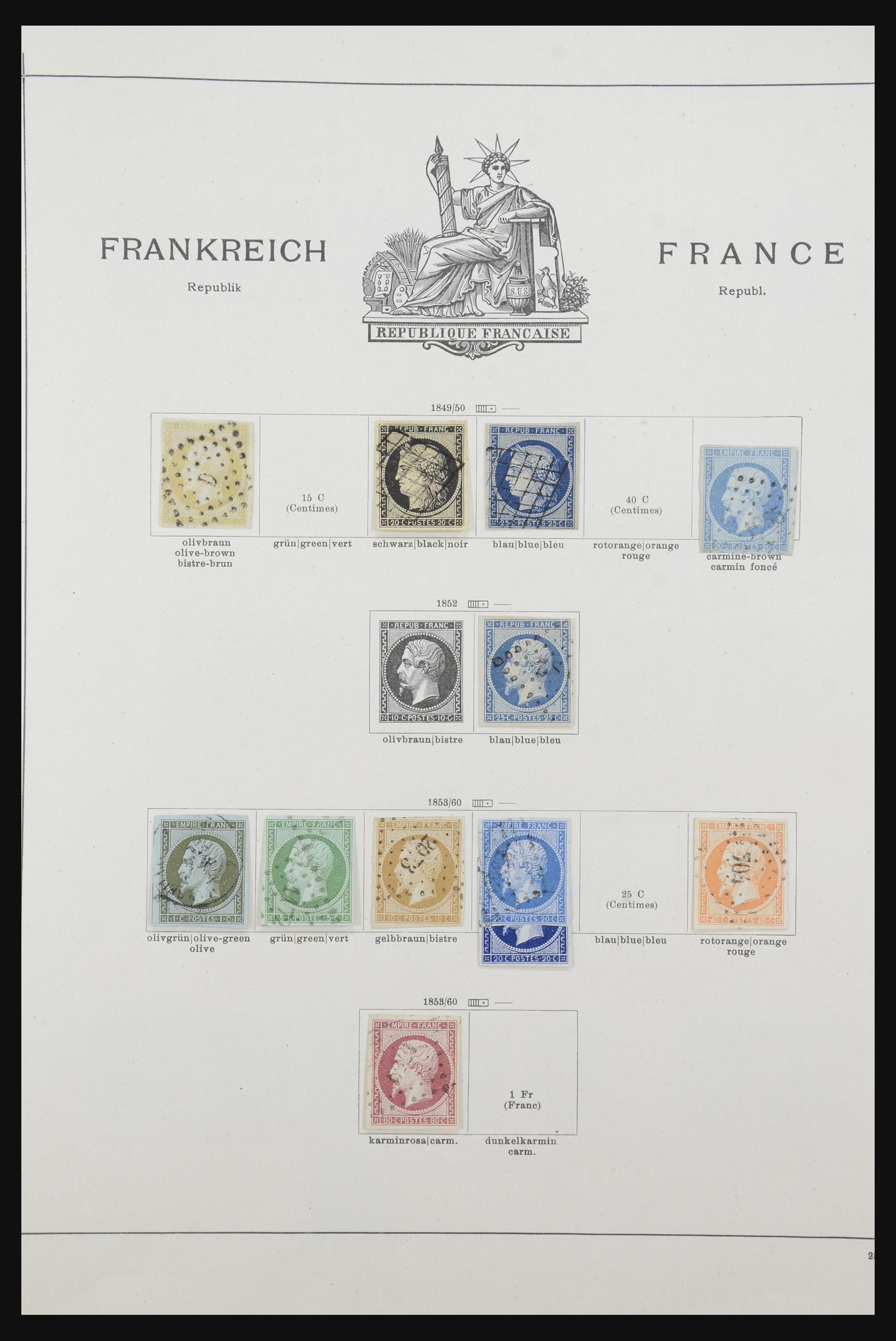 32033 001 - 32033 Frankrijk en koloniën 1849-1932.
