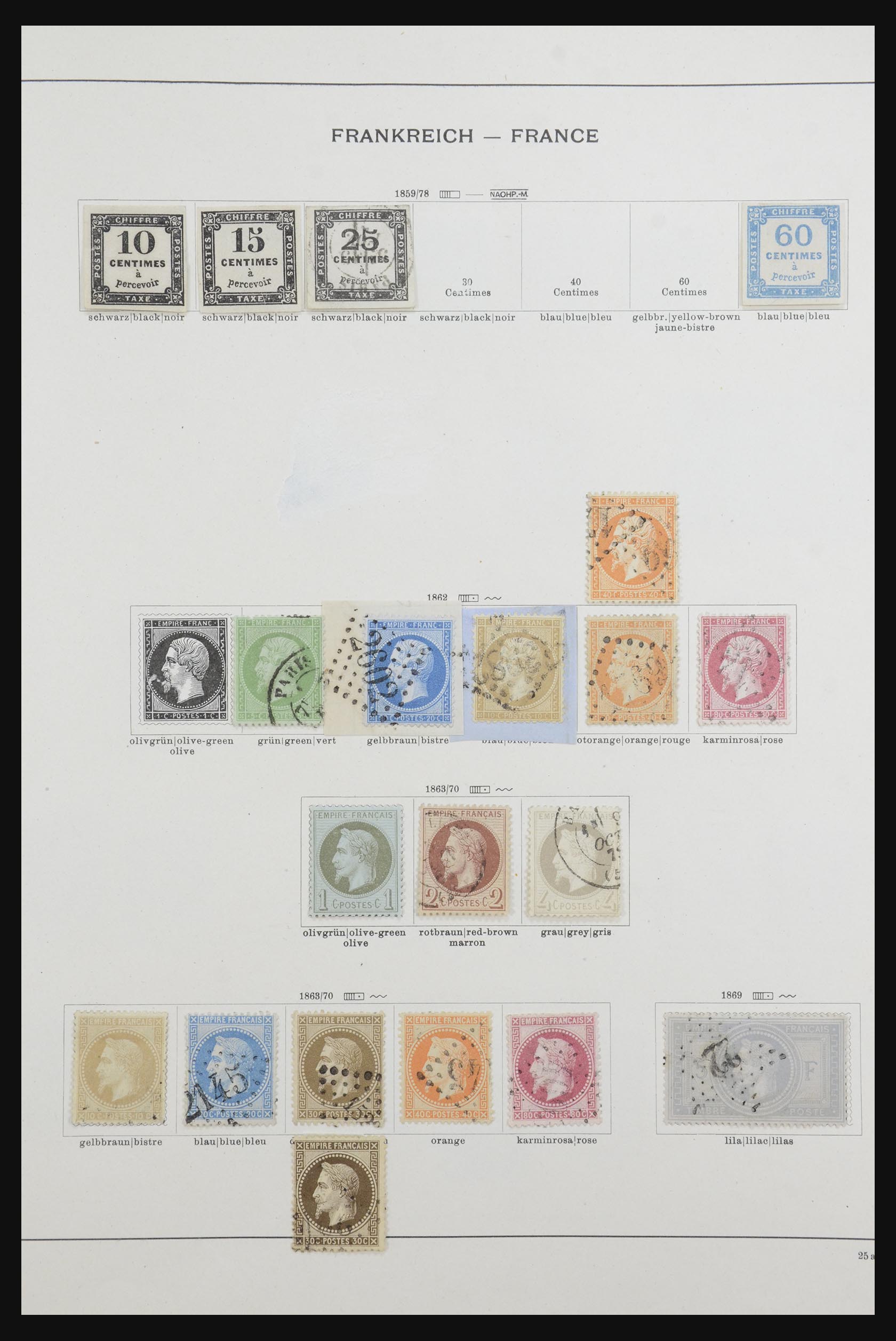 32033 002 - 32033 France and colonies 1849-1932.