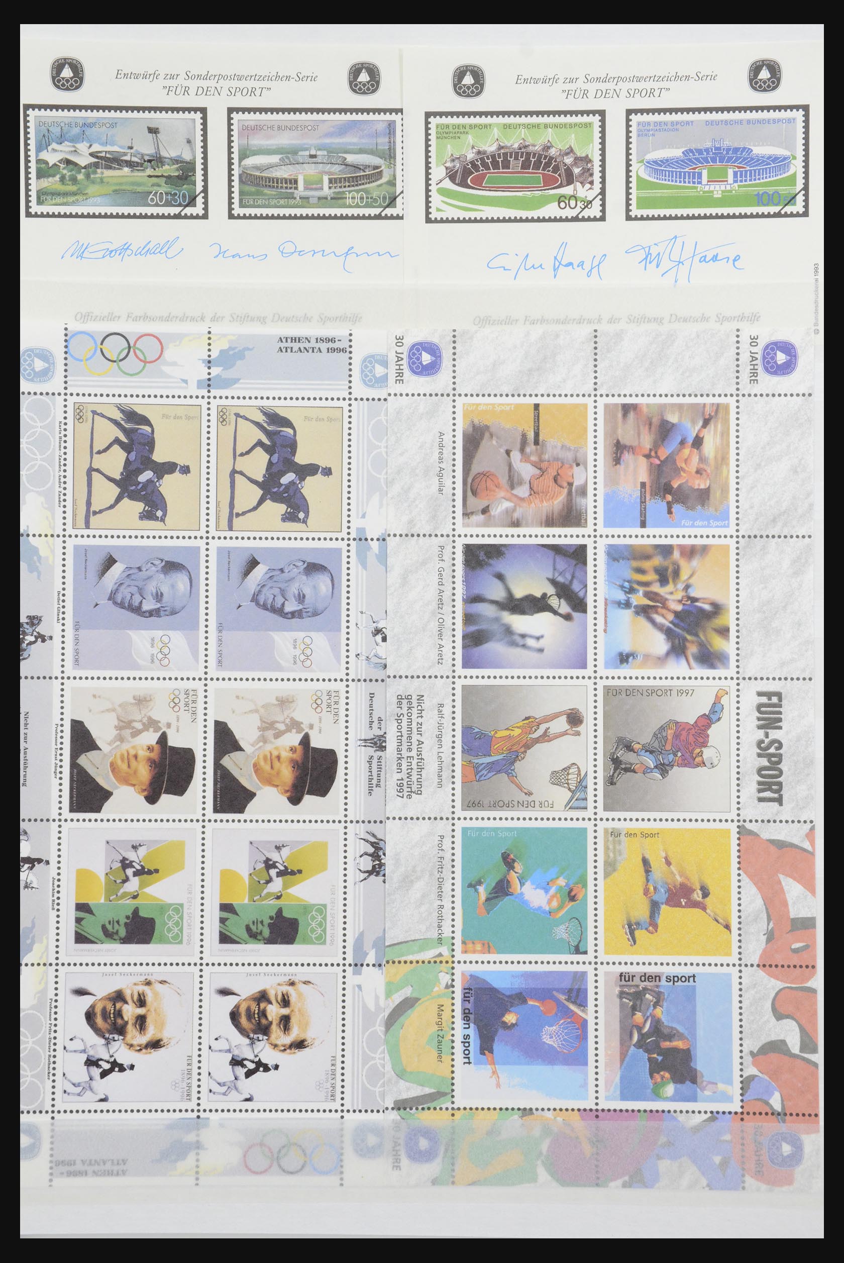 32050 003 - 32050 Bundespost special sheets 1980-2010.