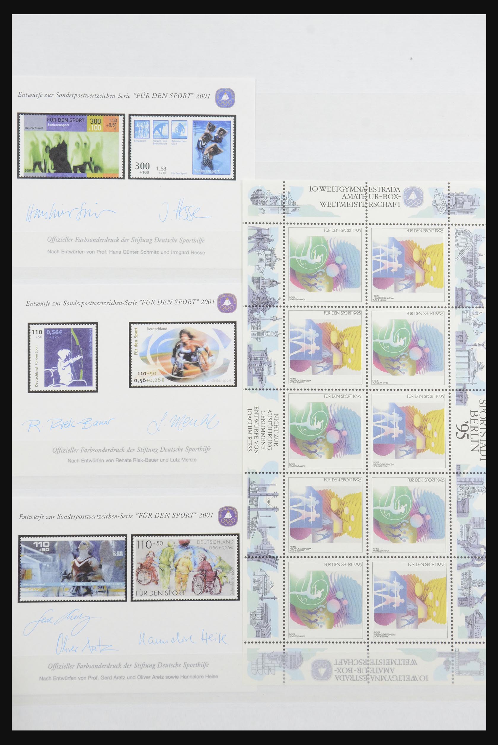 32050 004 - 32050 Bundespost special sheets 1980-2010.