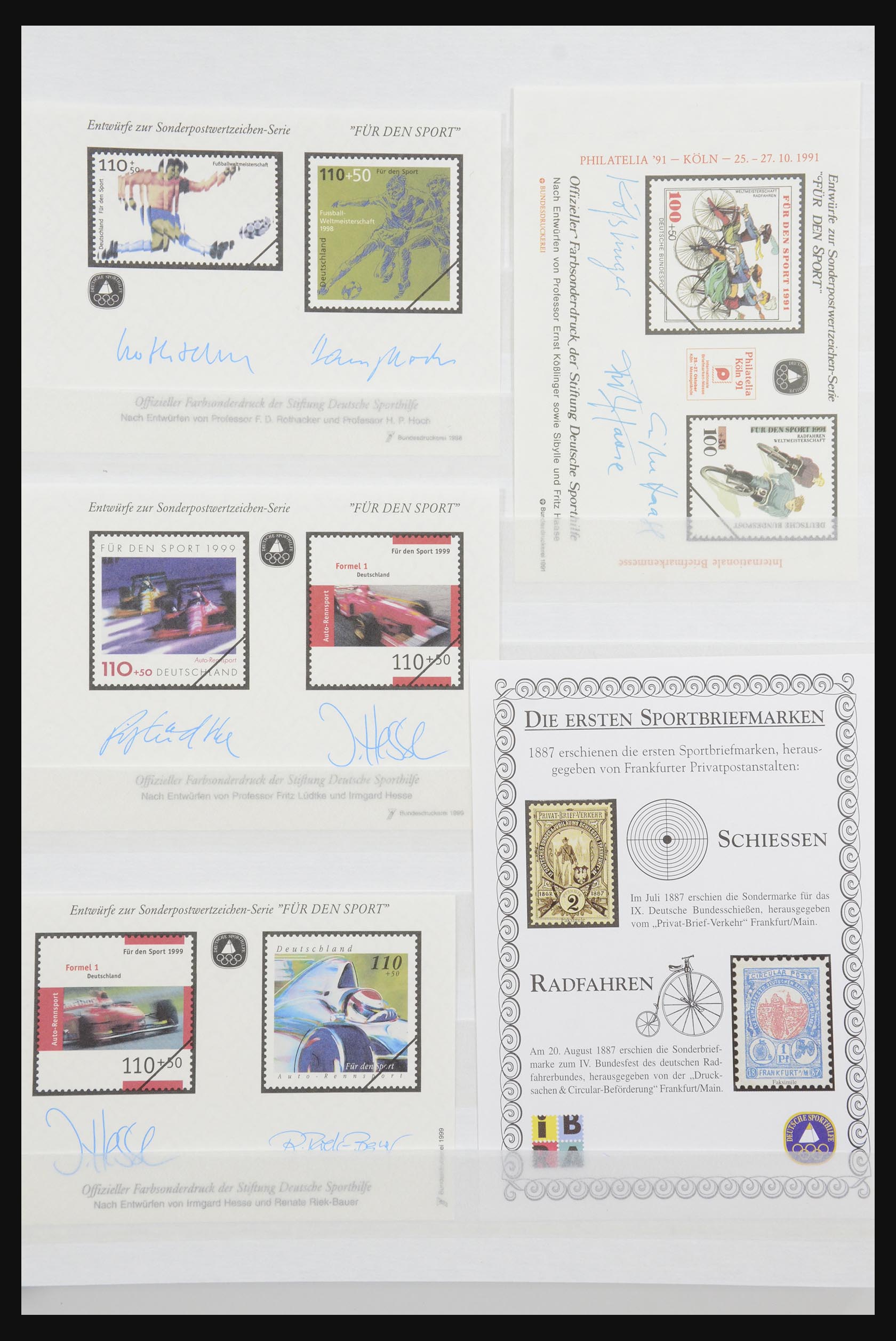 32050 005 - 32050 Bundespost special sheets 1980-2010.