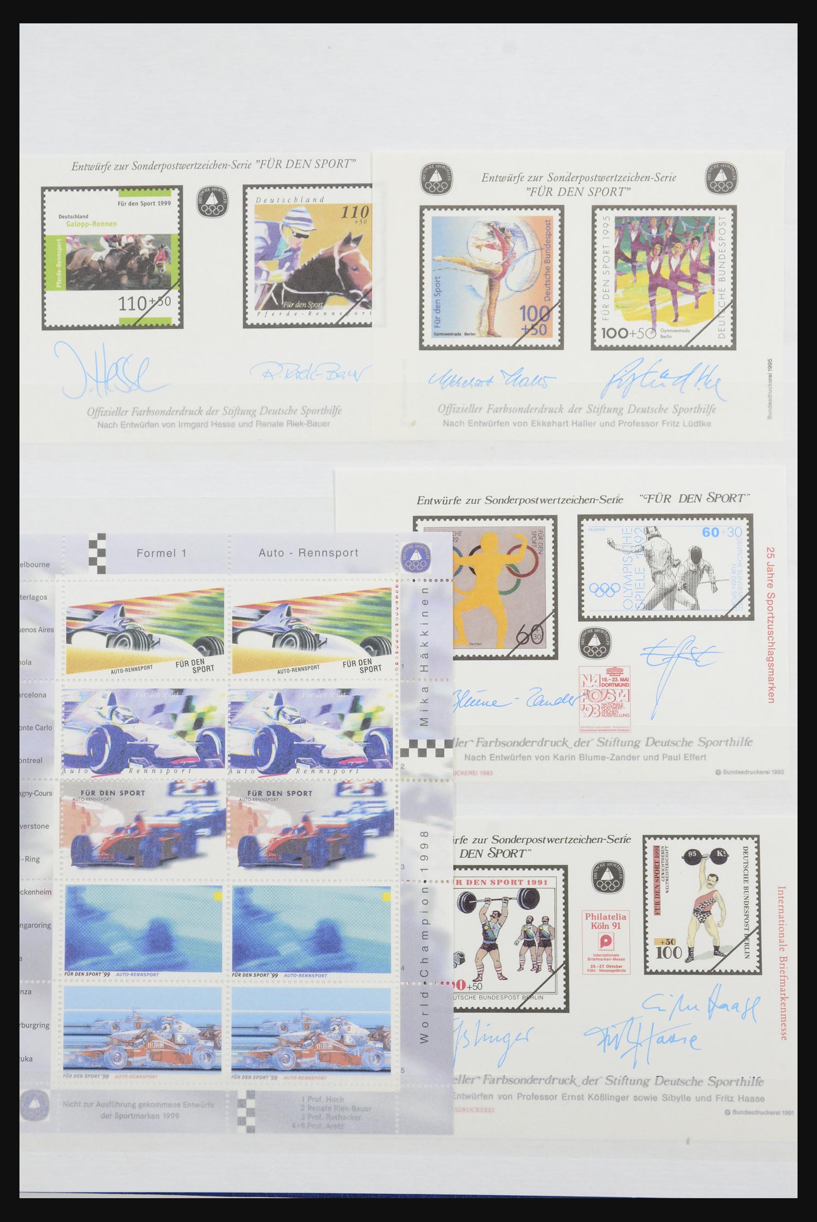 32050 006 - 32050 Bundespost special sheets 1980-2010.