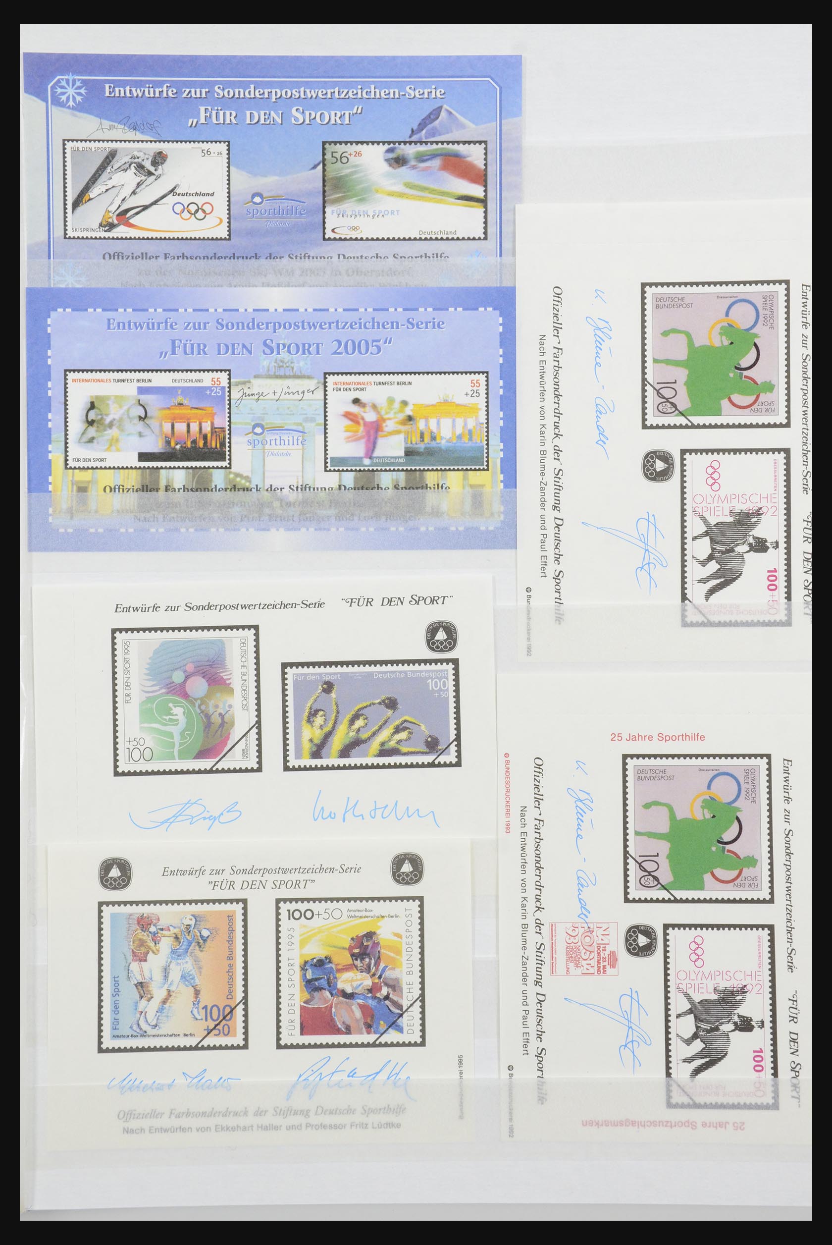 32050 007 - 32050 Bundespost special sheets 1980-2010.