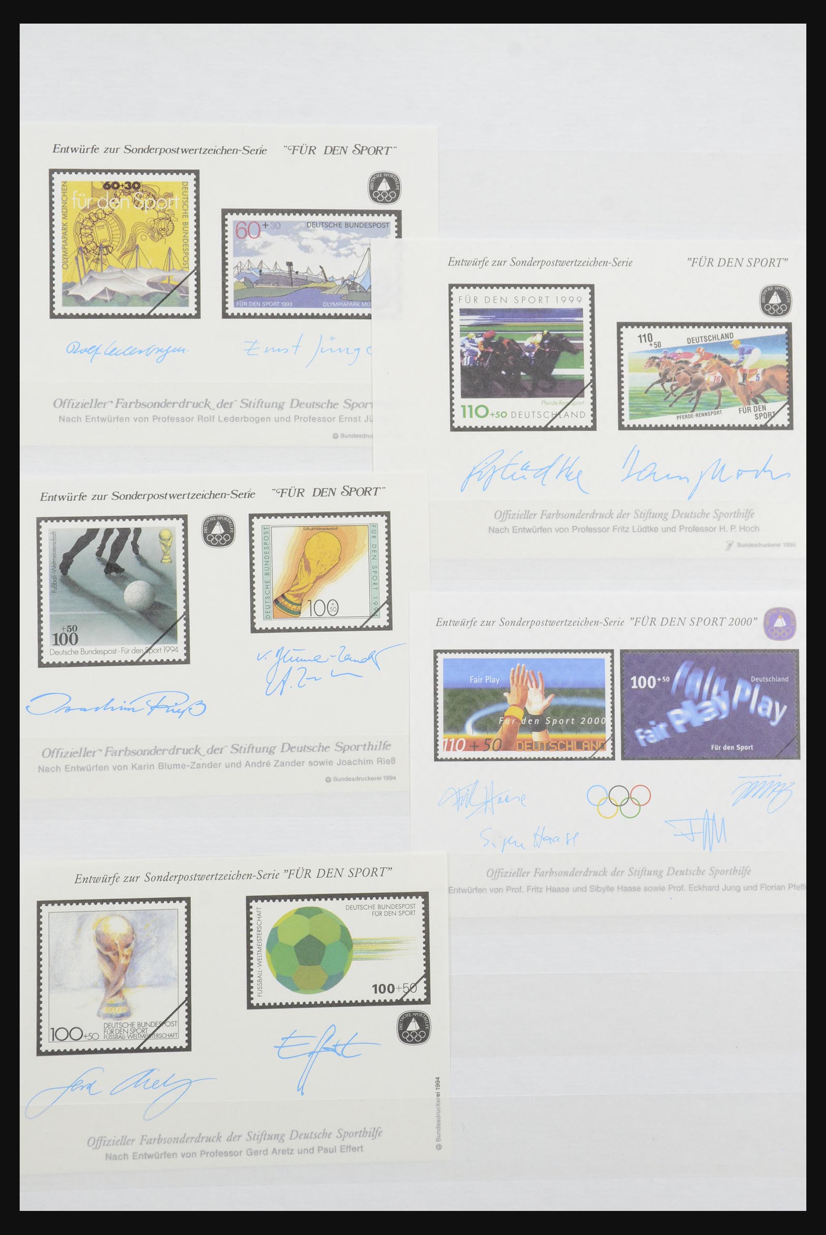 32050 008 - 32050 Bundespost special sheets 1980-2010.