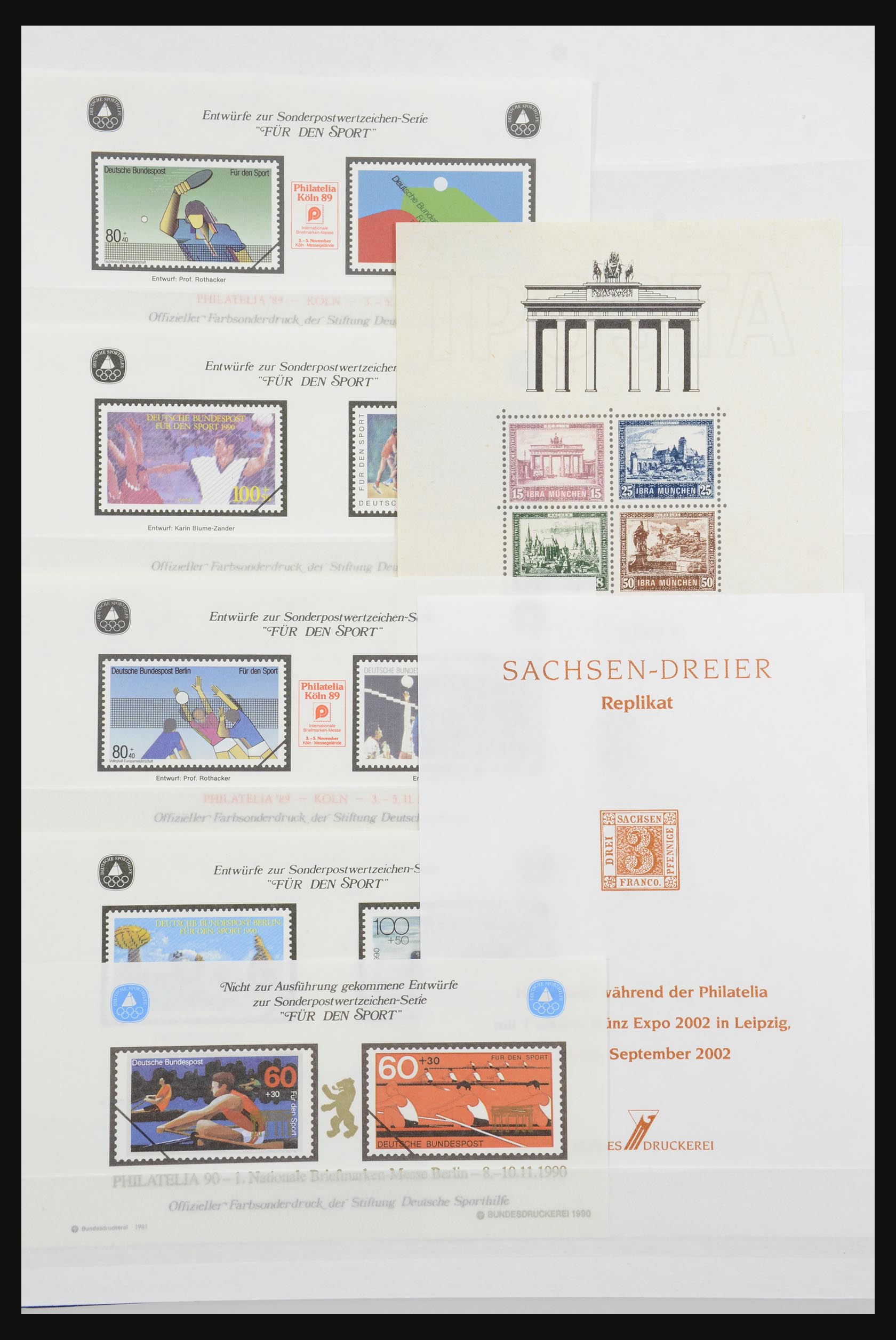 32050 009 - 32050 Bundespost special sheets 1980-2010.