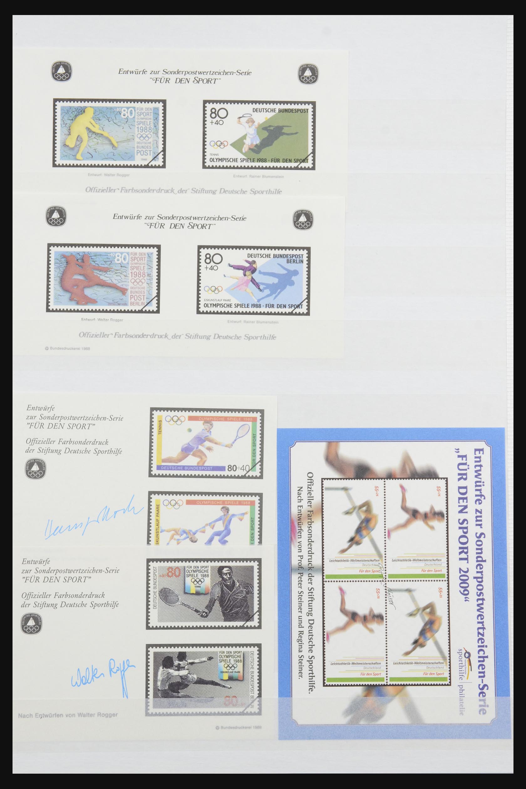 32050 010 - 32050 Bundespost special sheets 1980-2010.