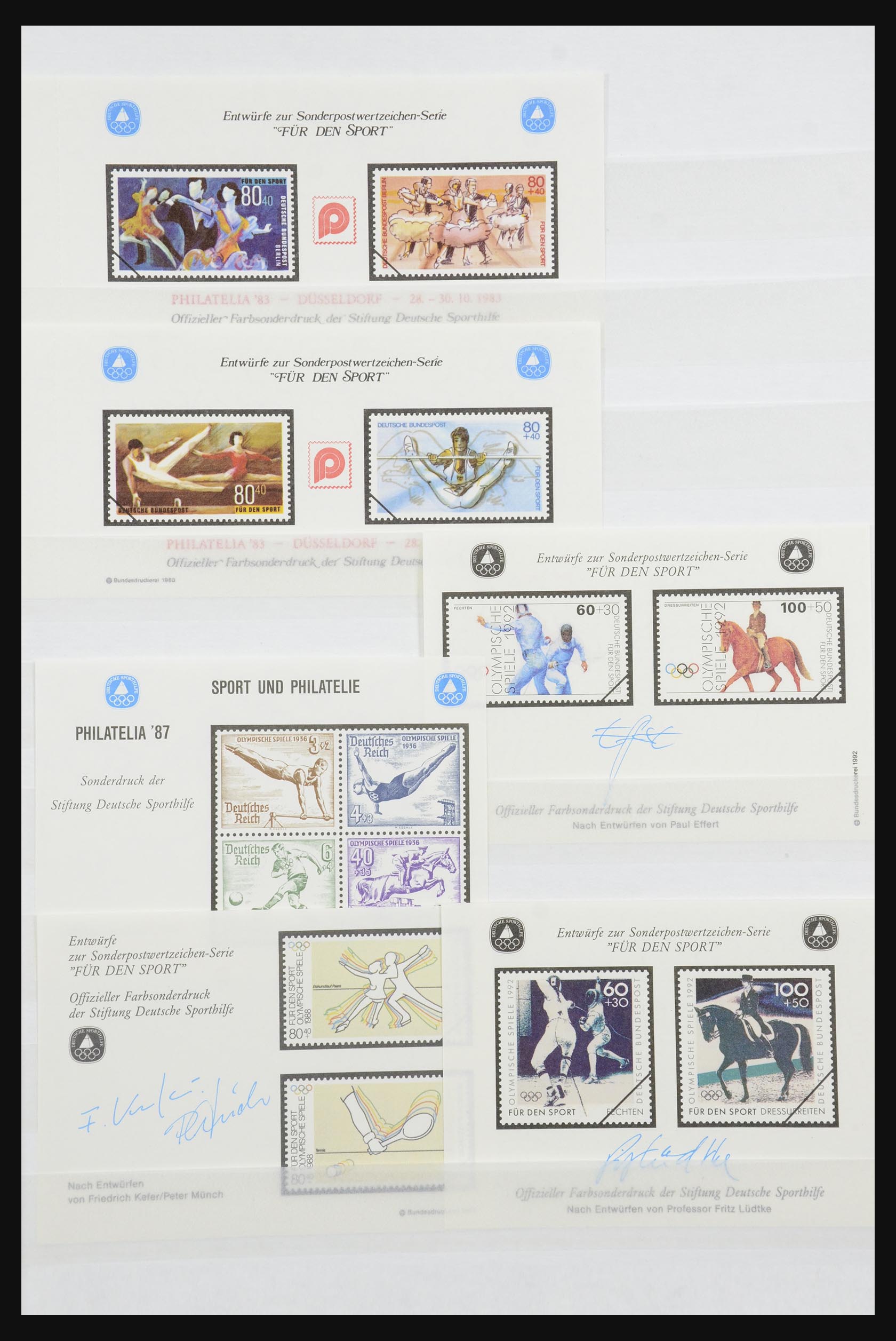 32050 011 - 32050 Bundespost special sheets 1980-2010.