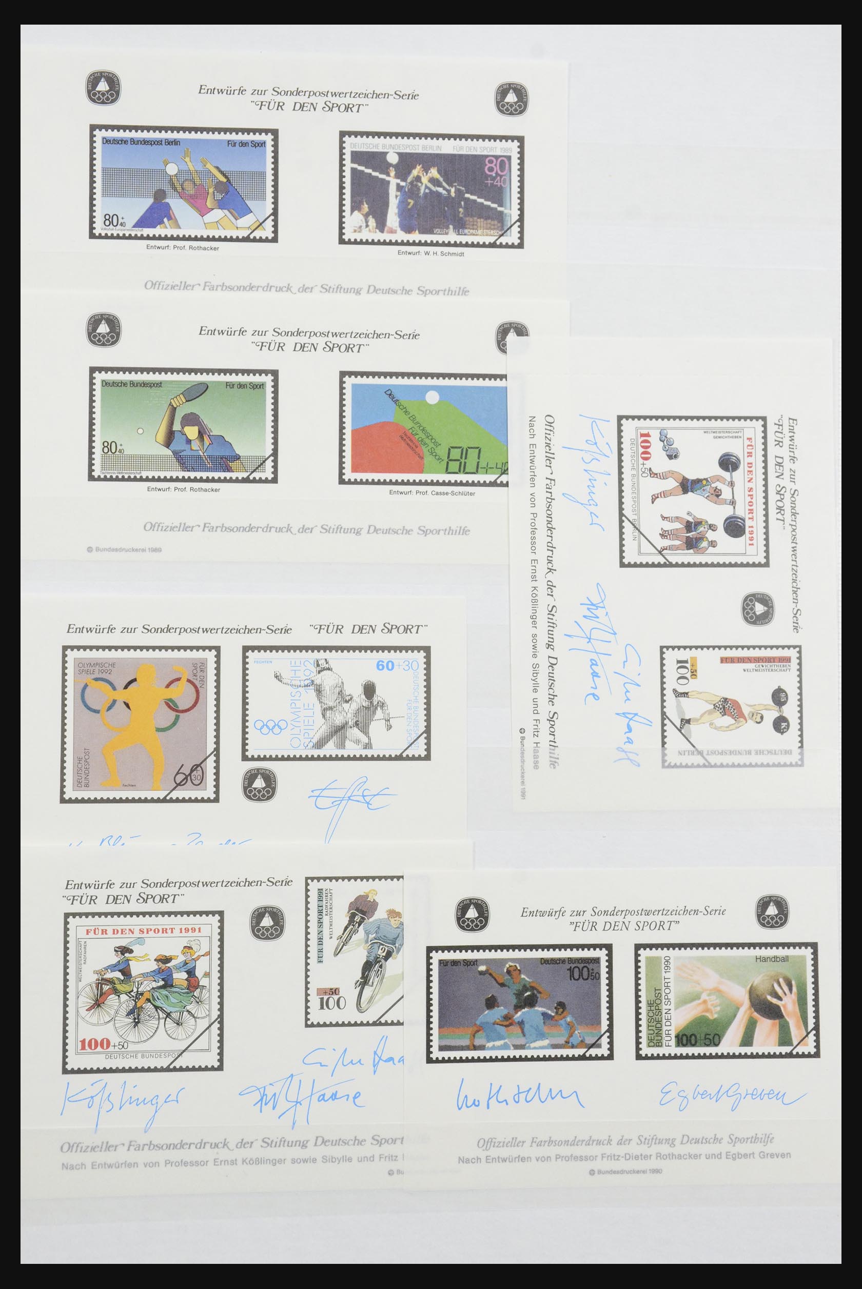 32050 012 - 32050 Bundespost special sheets 1980-2010.