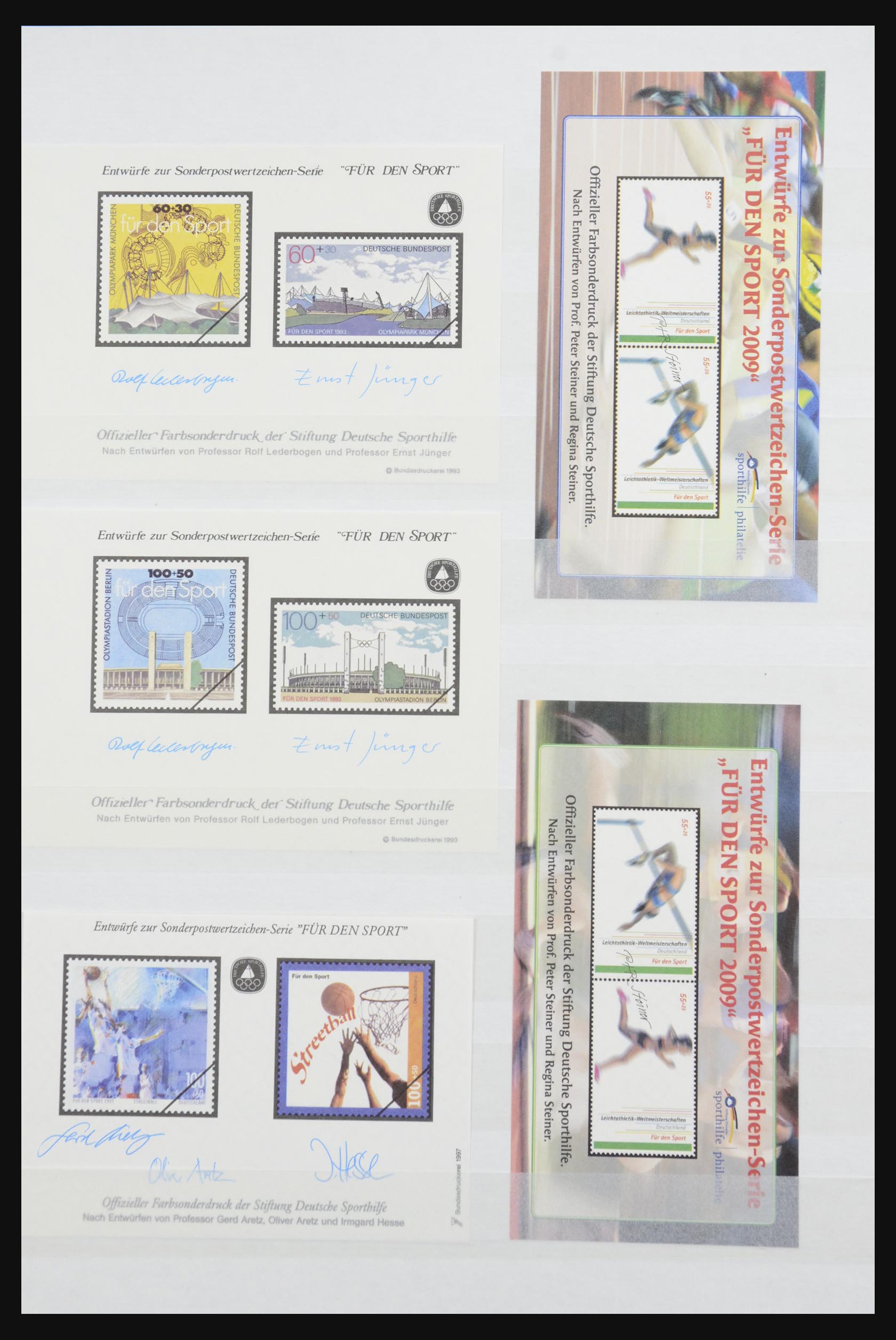 32050 014 - 32050 Bundespost special sheets 1980-2010.