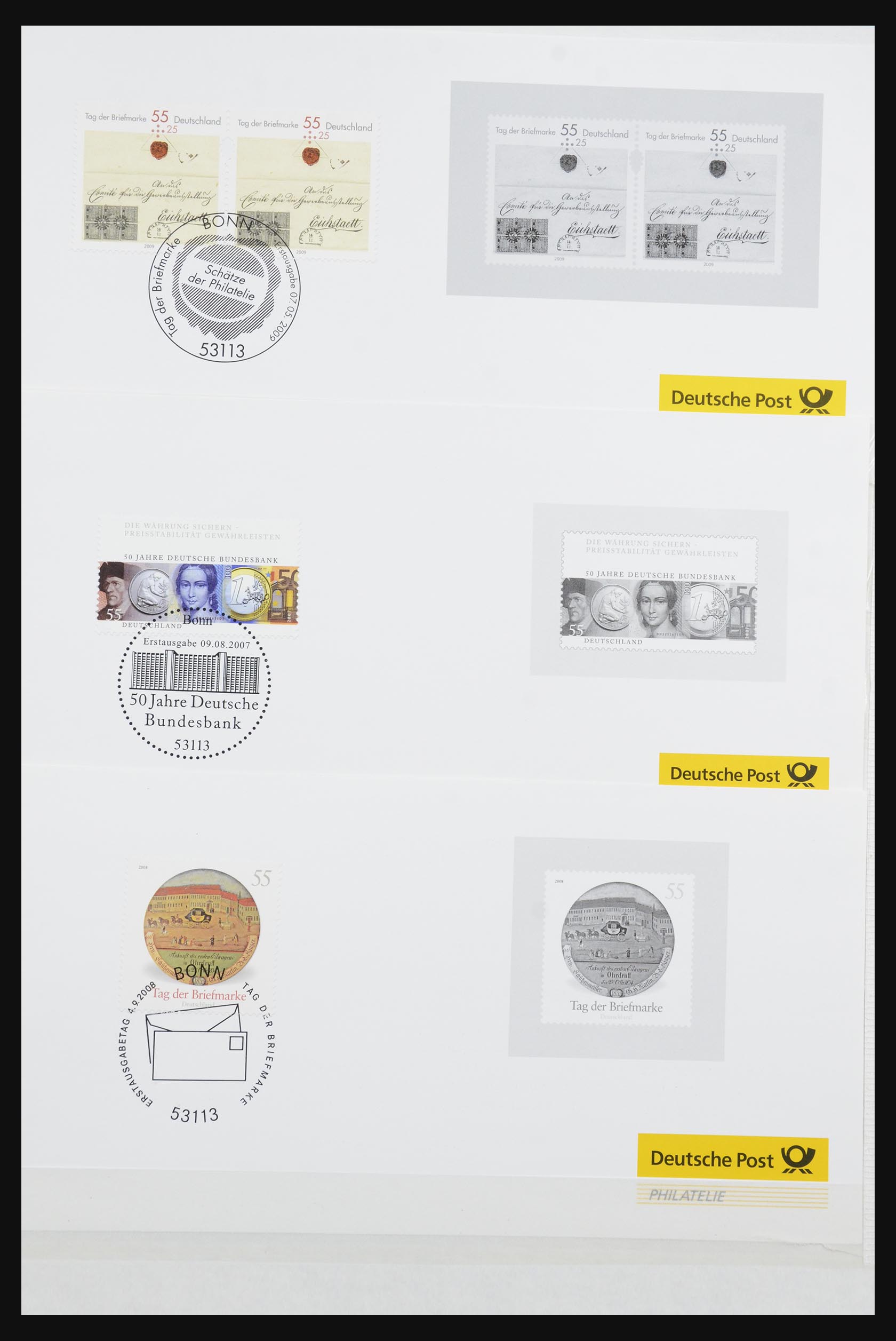 32050 016 - 32050 Bundespost special sheets 1980-2010.