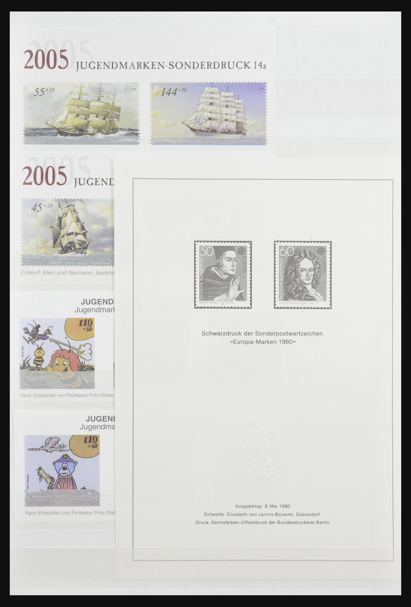 32050 020 - 32050 Bundespost special sheets 1980-2010.