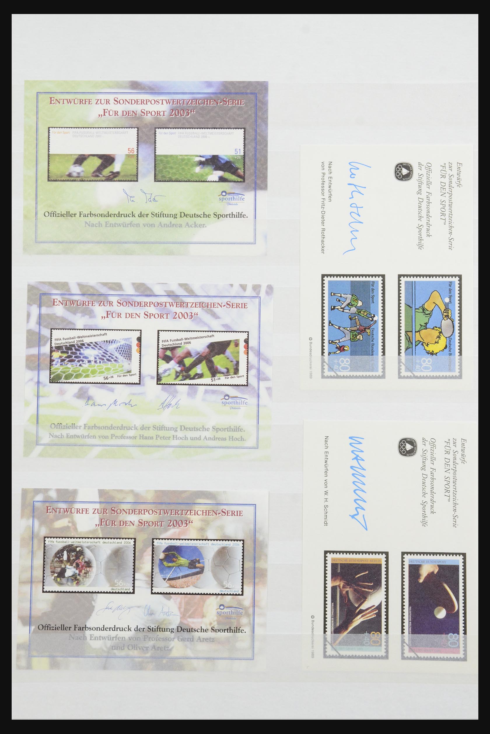 32050 022 - 32050 Bundespost special sheets 1980-2010.