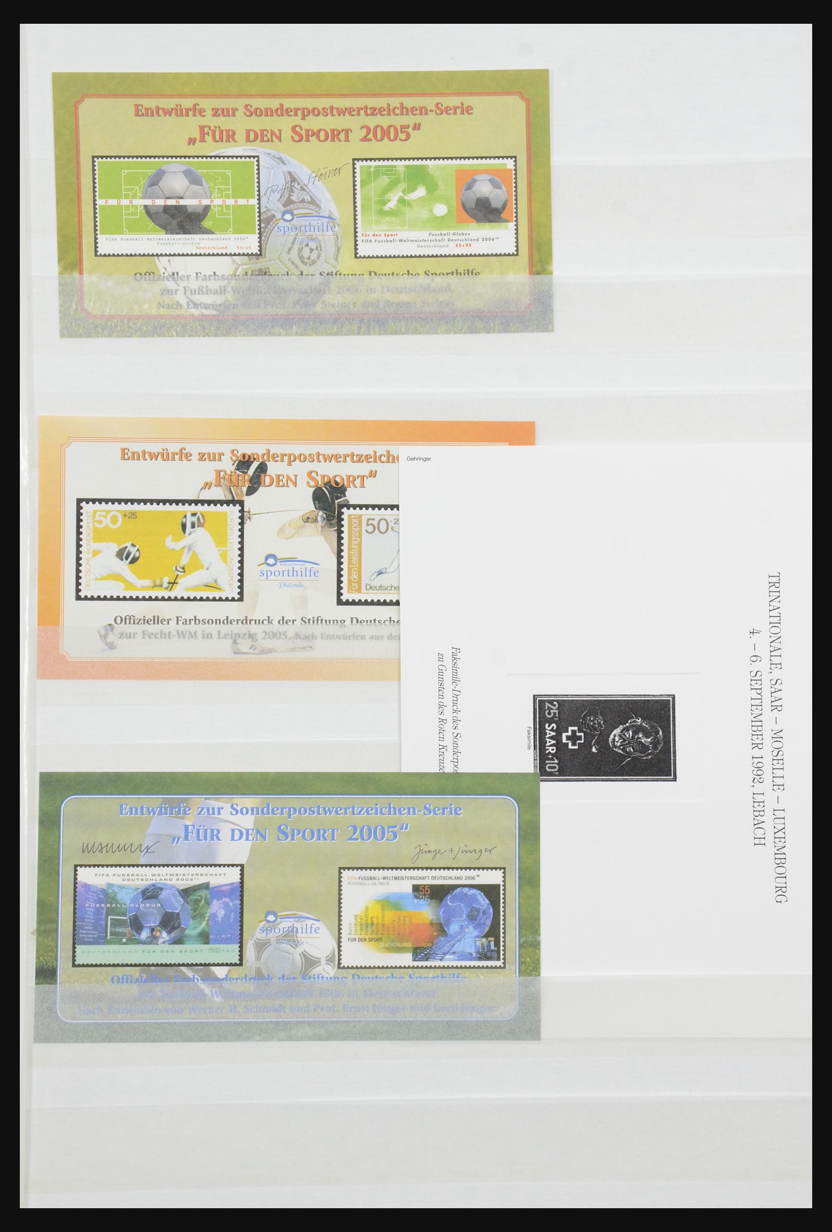 32050 025 - 32050 Bundespost special sheets 1980-2010.