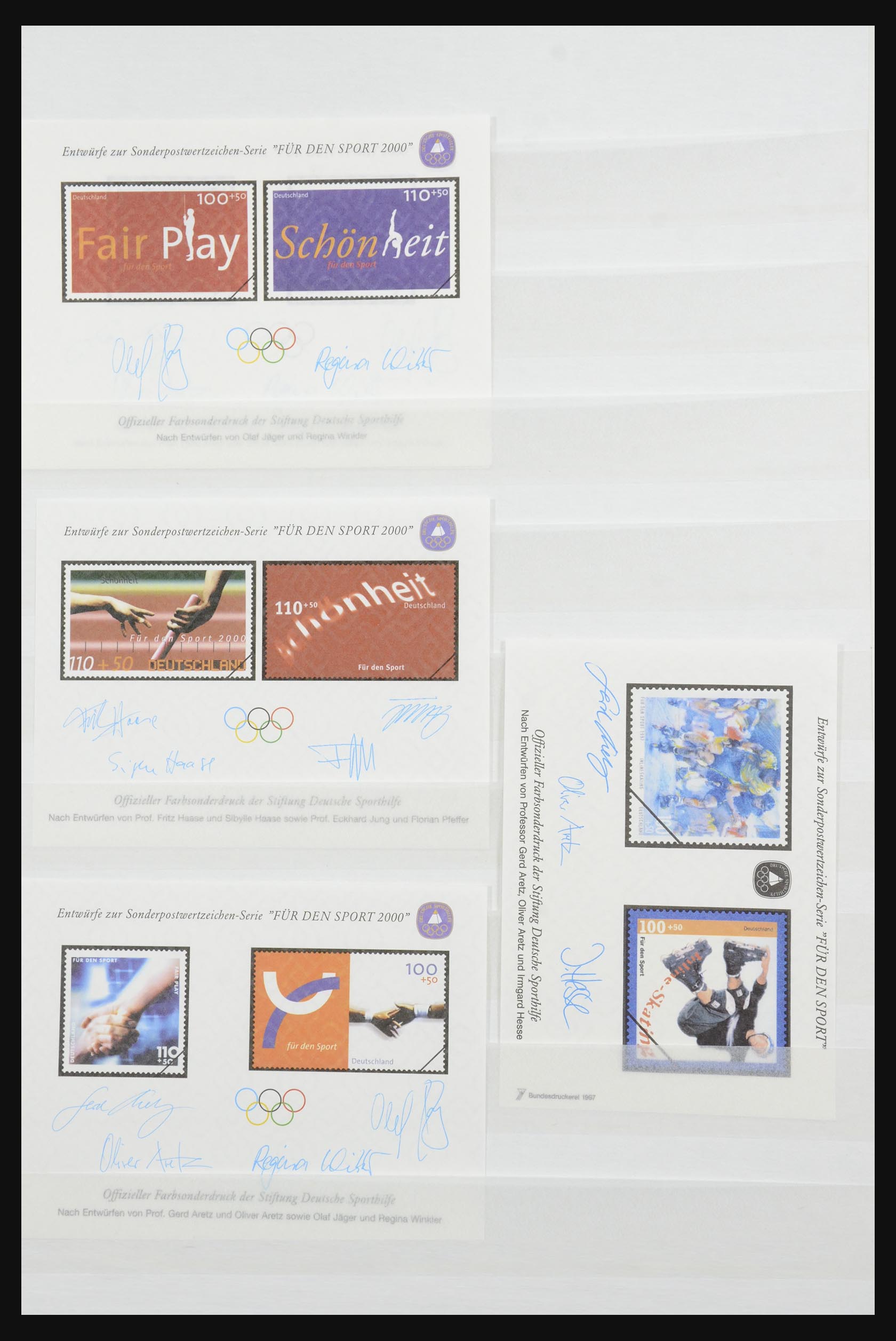 32050 031 - 32050 Bundespost special sheets 1980-2010.