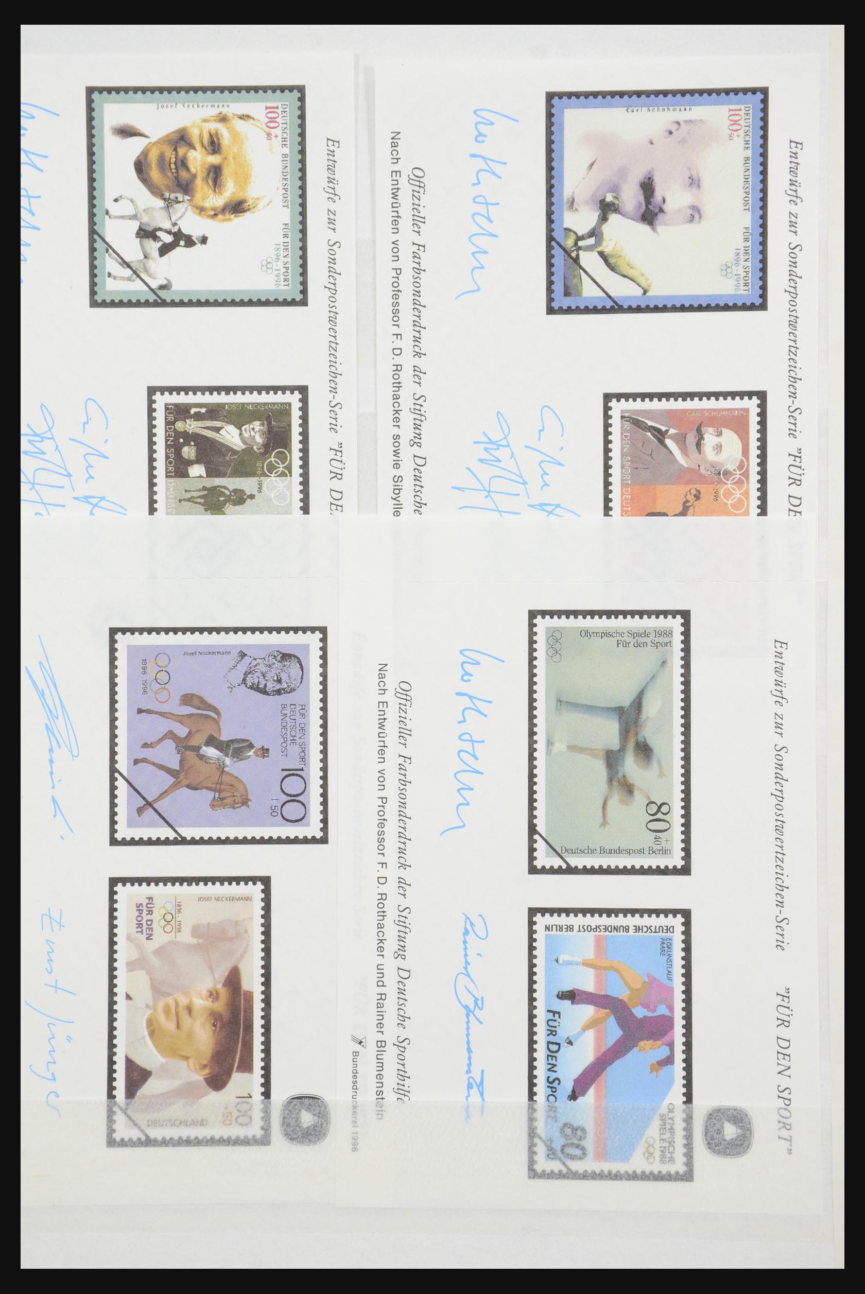 32050 054 - 32050 Bundespost special sheets 1980-2010.