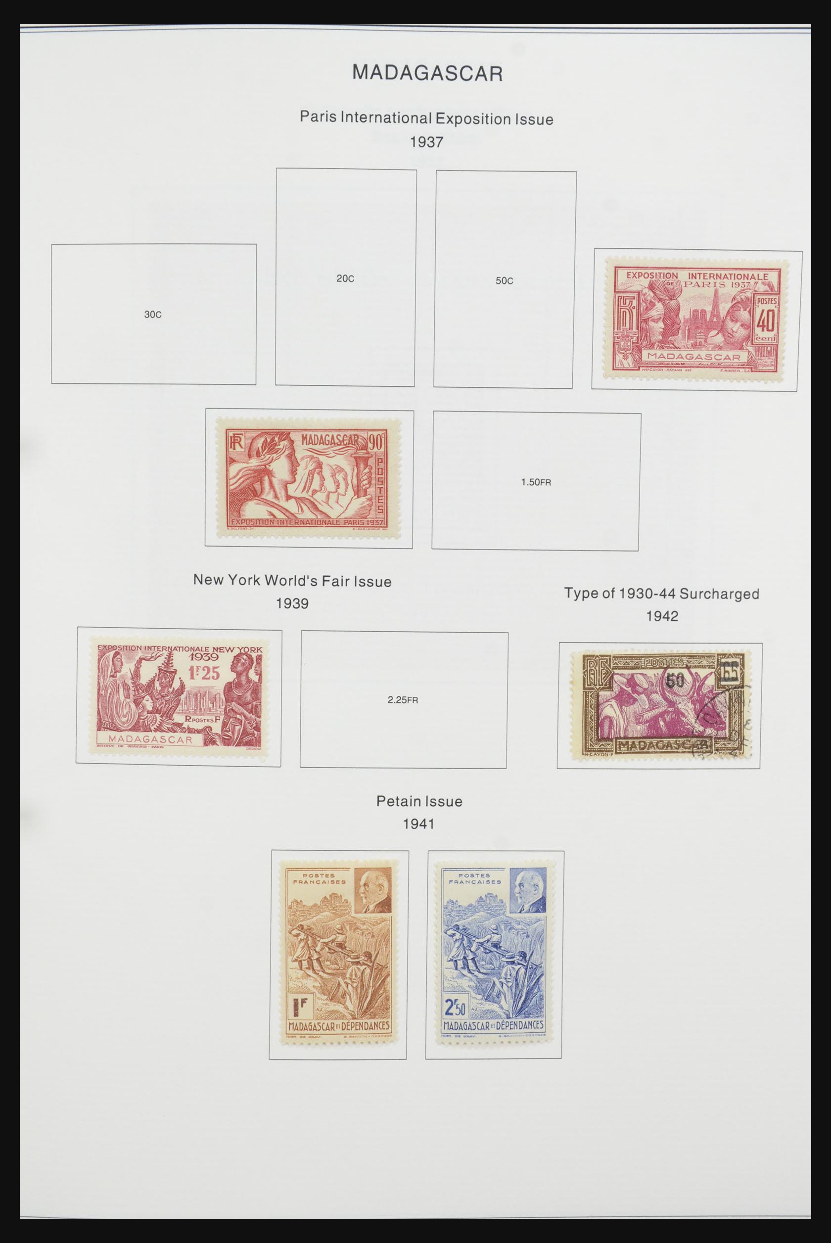 32054 019 - 32054 Madagascar 1892-1976.