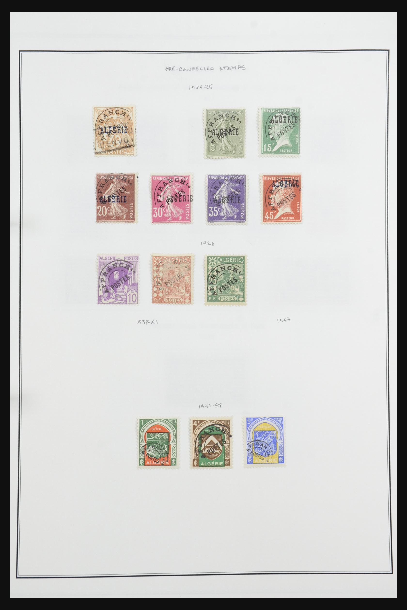 32063 022 - 32063 Algerije 1924-1958.