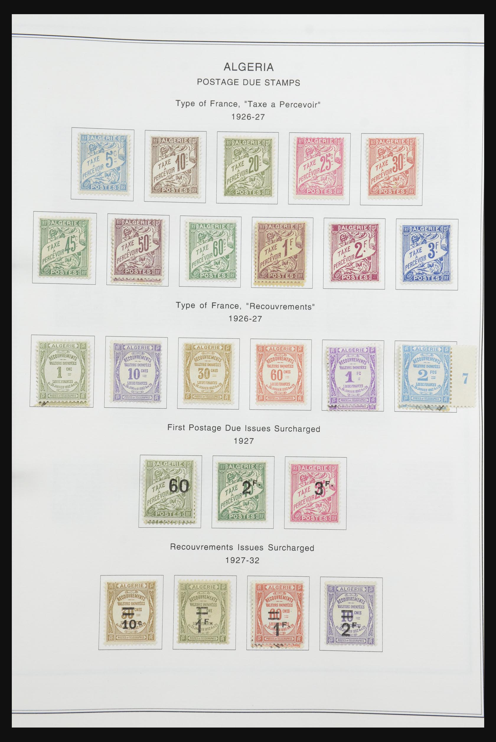 32063 036 - 32063 Algeria 1924-1958.