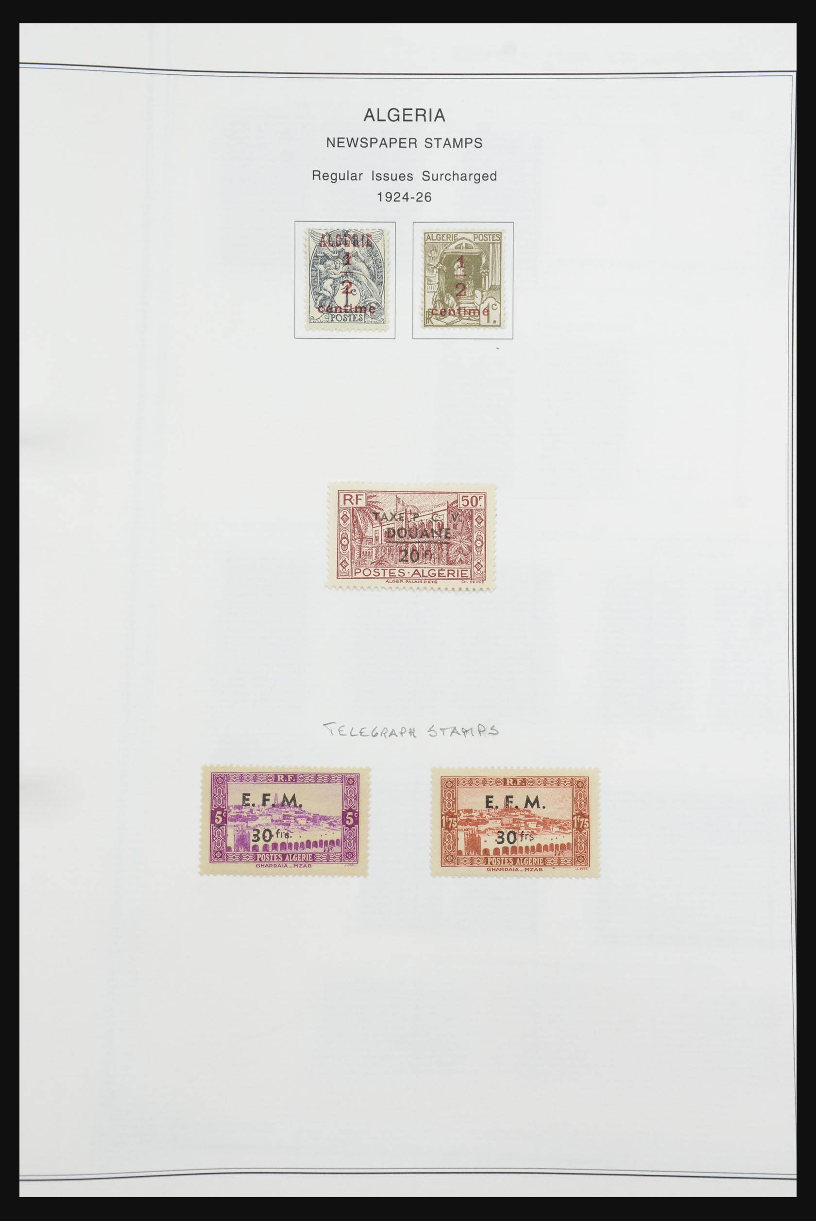 32063 040 - 32063 Algeria 1924-1958.