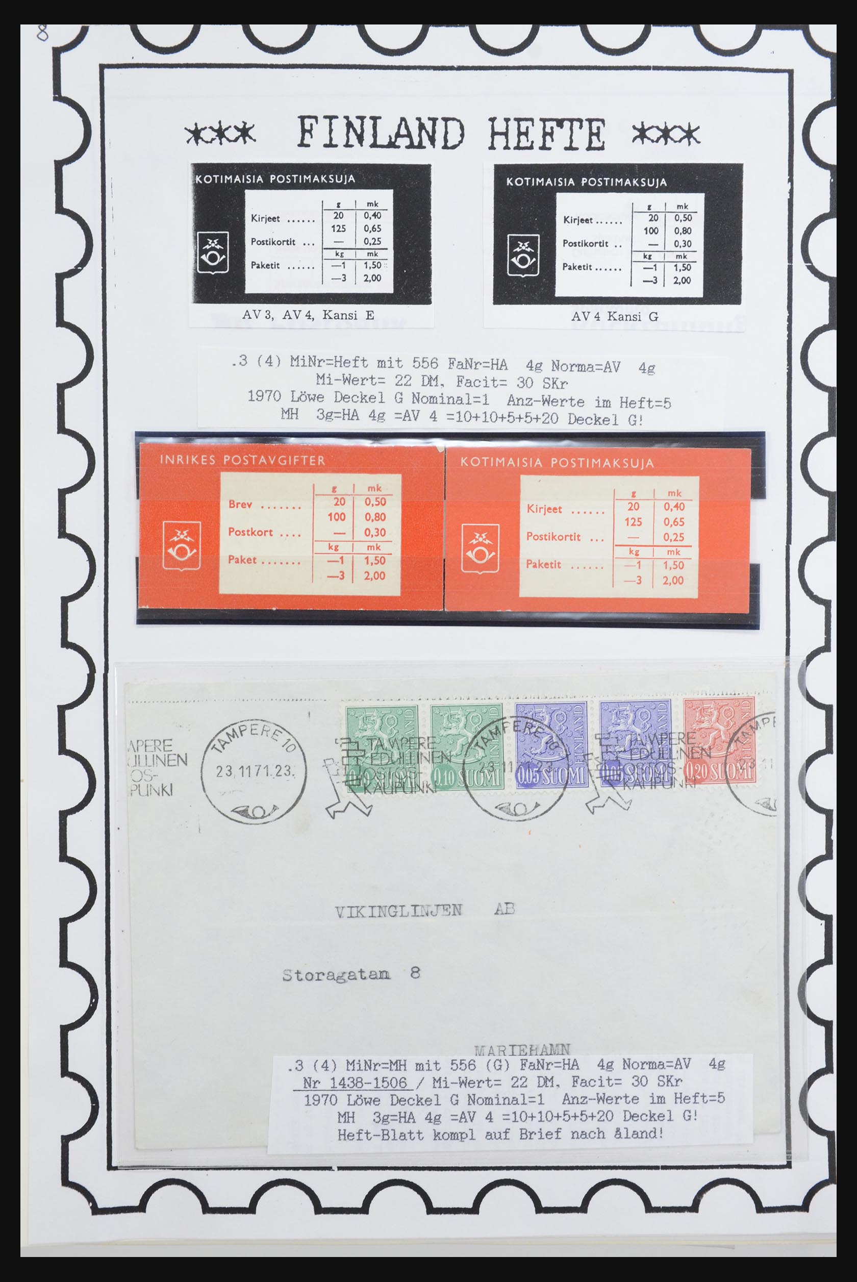 32082 004 - 32082 Finland postzegelboekjes 1939-1995.