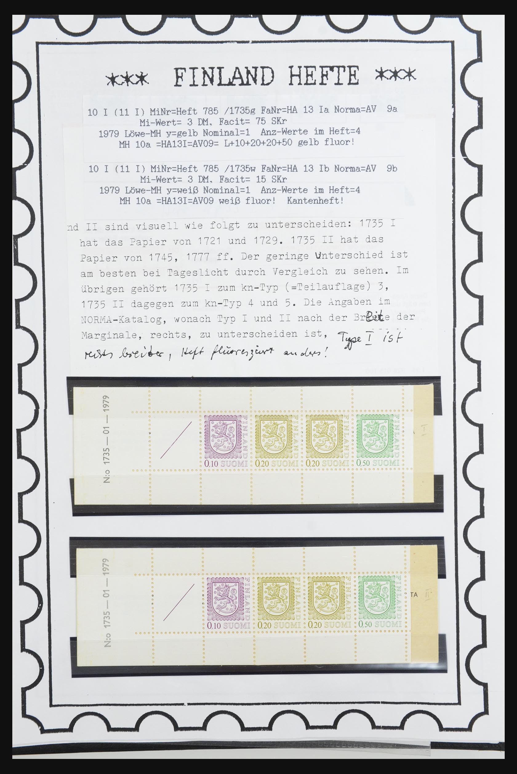 32082 024 - 32082 Finland postzegelboekjes 1939-1995.
